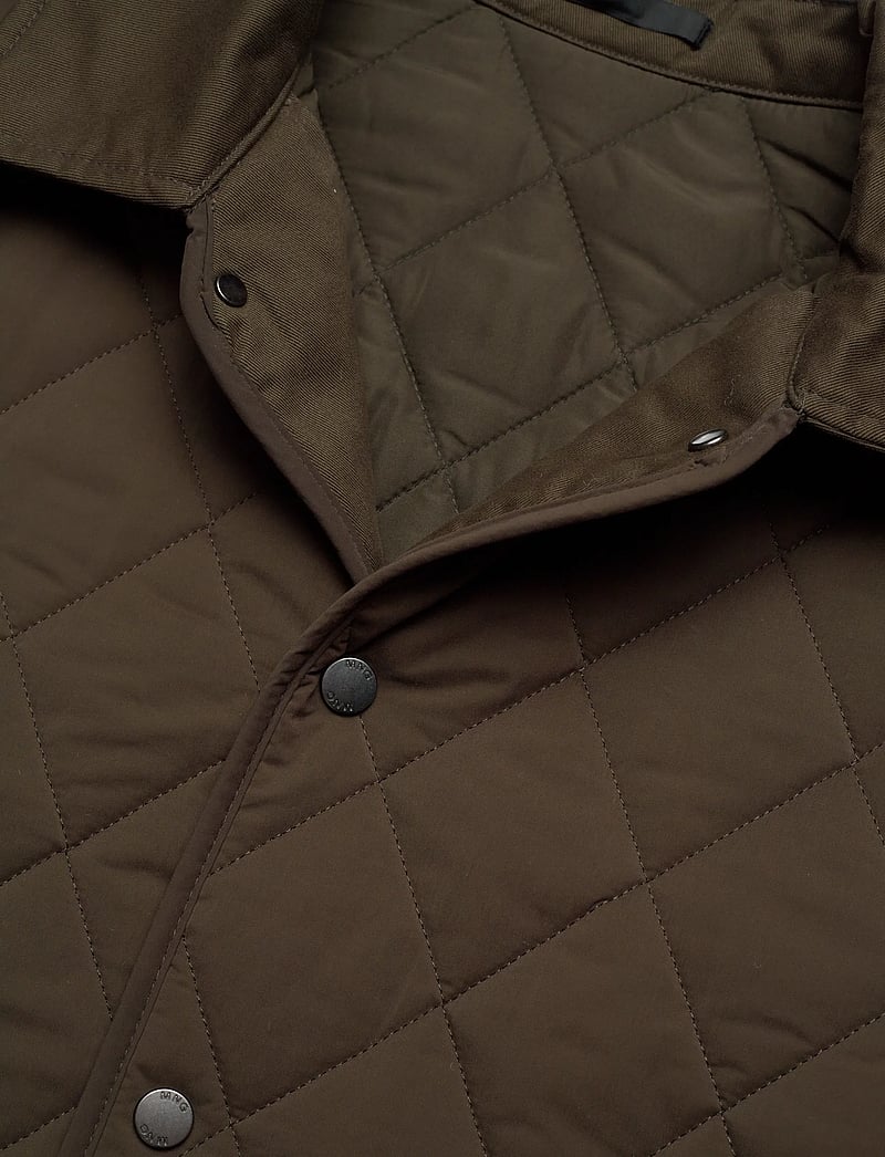 Mango - Quilted water repellent jacket - efterårsjakker - dark green - 4