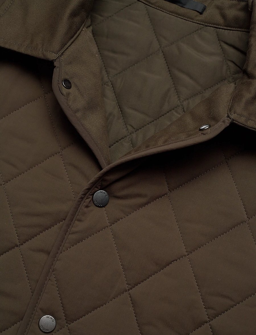 Mango - Quilted water repellent jacket - forårsjakker - dark green - 4