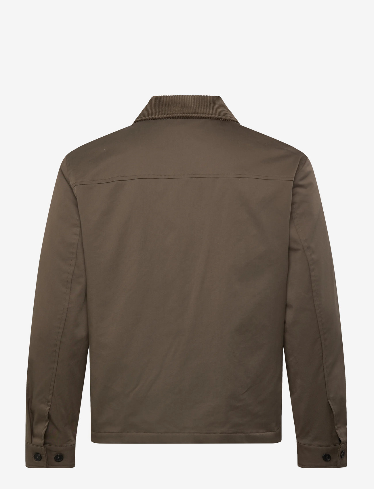 Mango - Water-repellent jacket with corduroy collar - höstjackor - dark green - 2