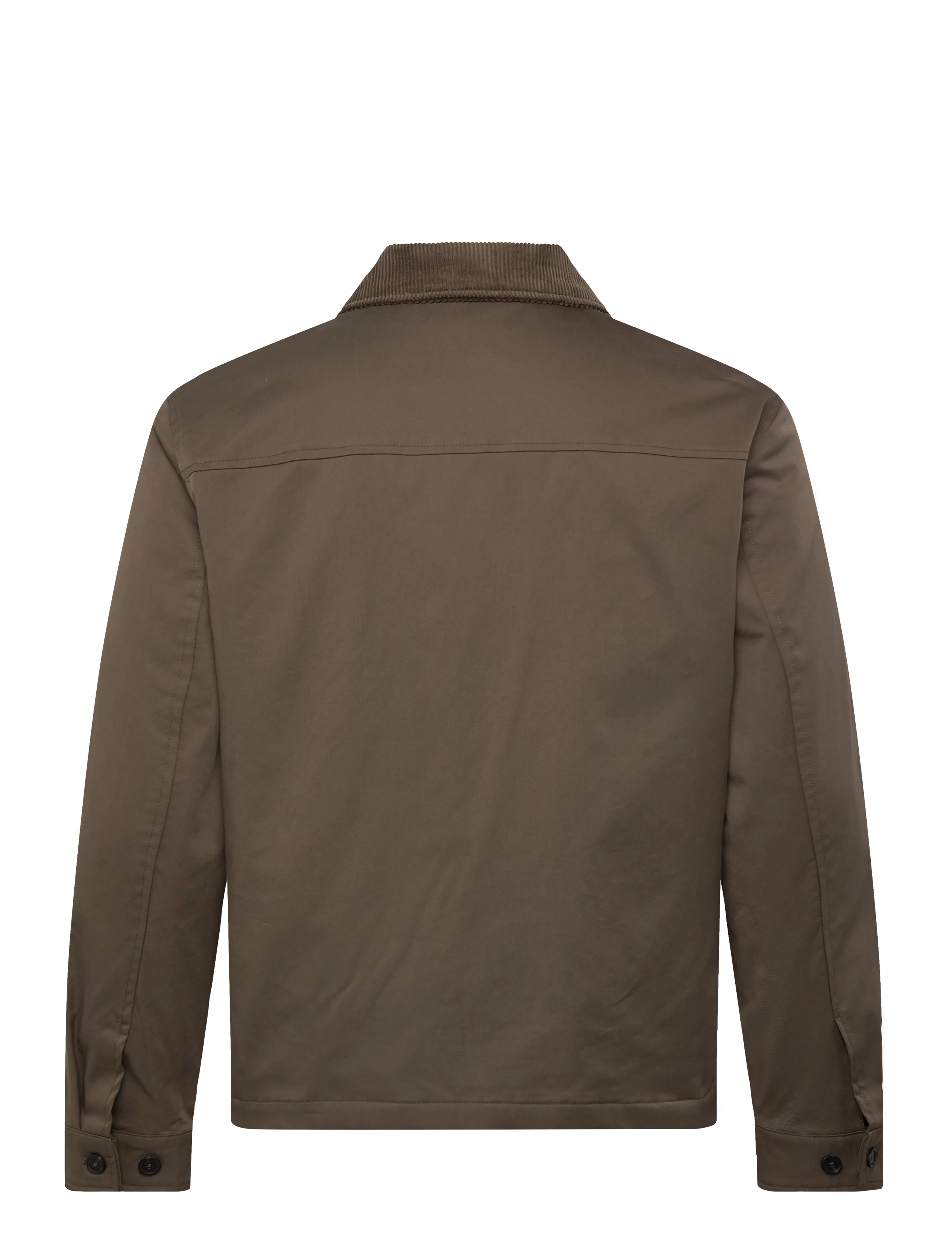 Mango - Water-repellent jacket with corduroy collar - forårsjakker - dark green - 2