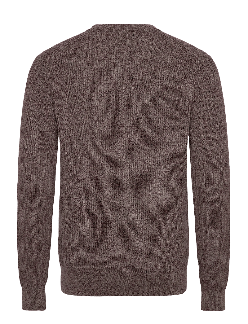 Mango - 100% cotton specked jersey - rund hals - dark red - 2