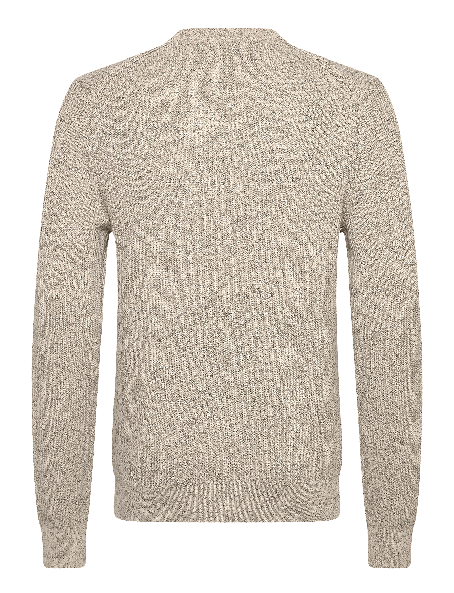 Mango - 100% cotton specked jersey - rundhalsad - natural white - 2