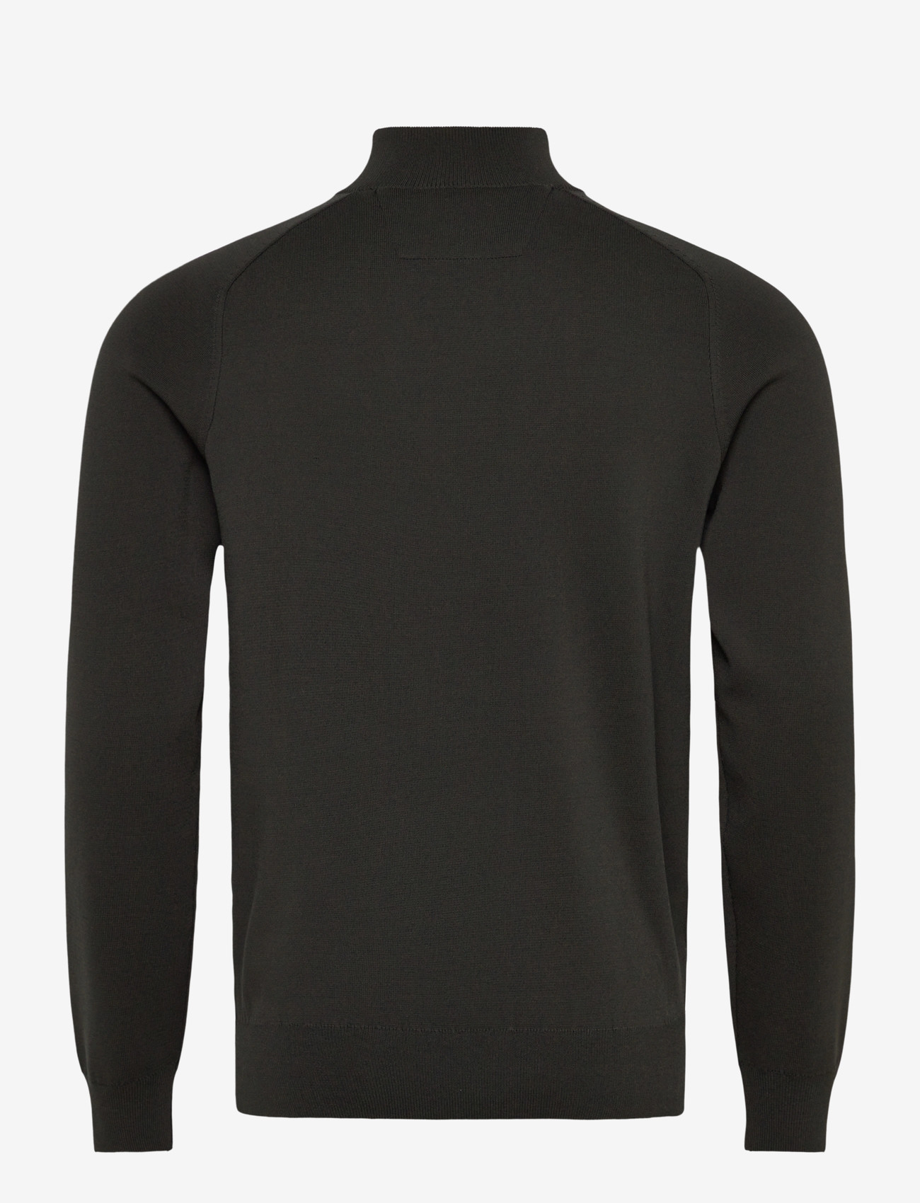 Mango - Breathable zip-neck sweater - efterårstøj - dark green - 1