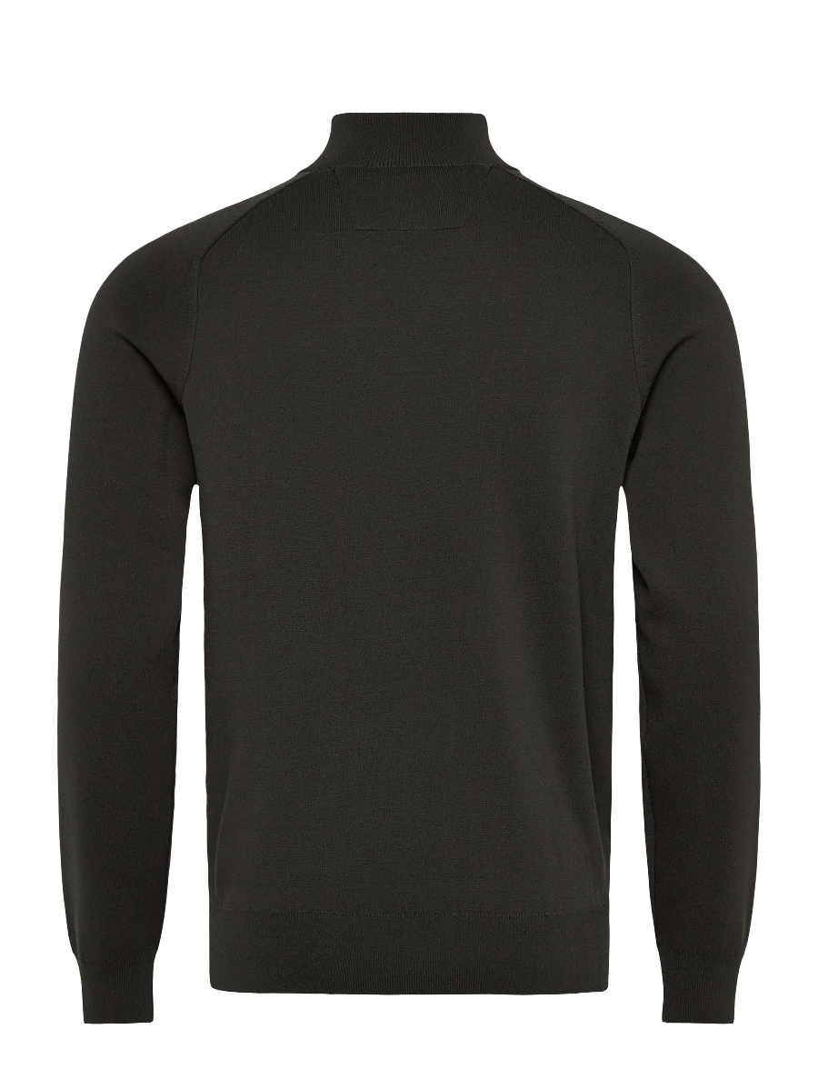 Mango - Breathable zip-neck sweater - pullover mit halbem reißverschluss - dark green - 2