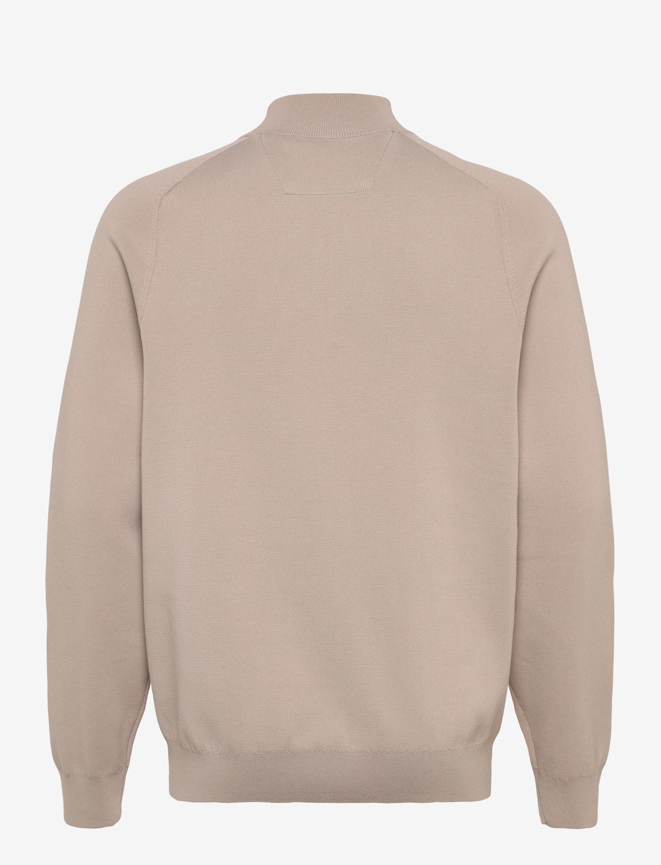 Mango - Breathable zip-neck sweater - efterårstøj - light beige - 1