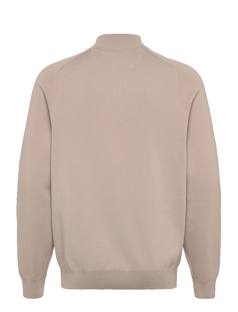 Mango - Breathable zip-neck sweater - pullover mit halbem reißverschluss - light beige - 2