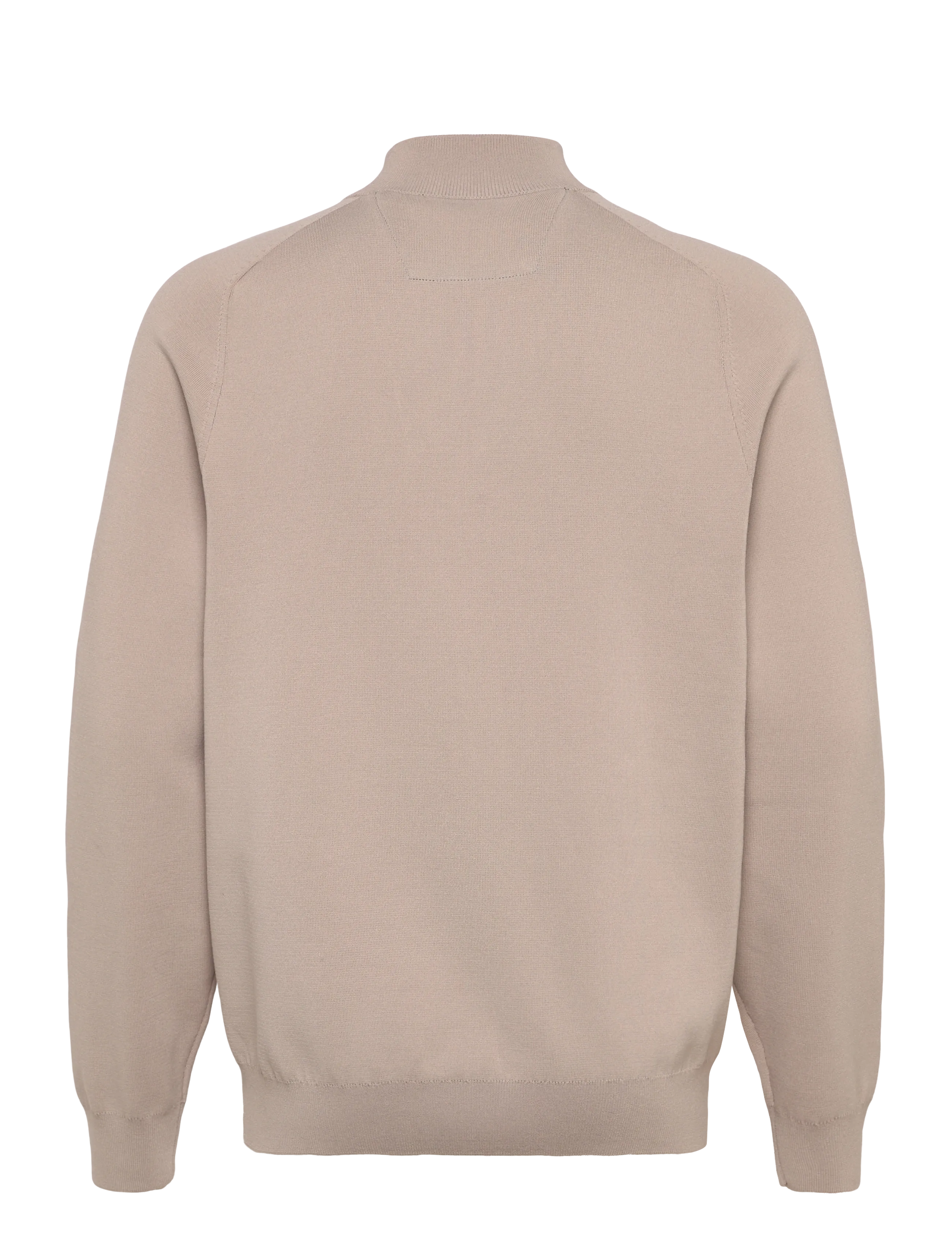 Mango - Breathable zip-neck sweater - stickat - light beige - 2