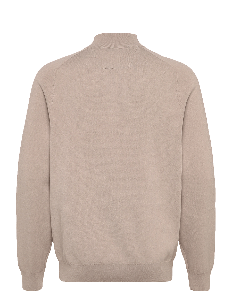 Mango - Breathable zip-neck sweater - half zip-tröjor - light beige - 2