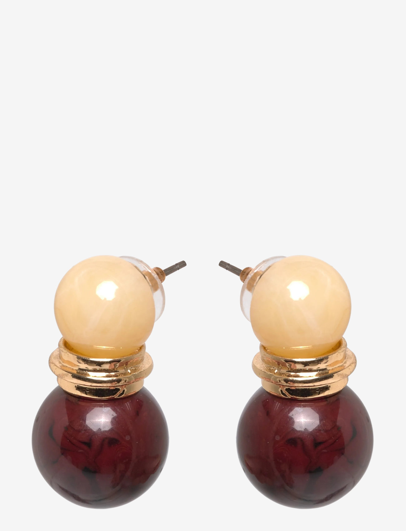 Mango - Combined bead earrings - Ørestikker - brown - 1