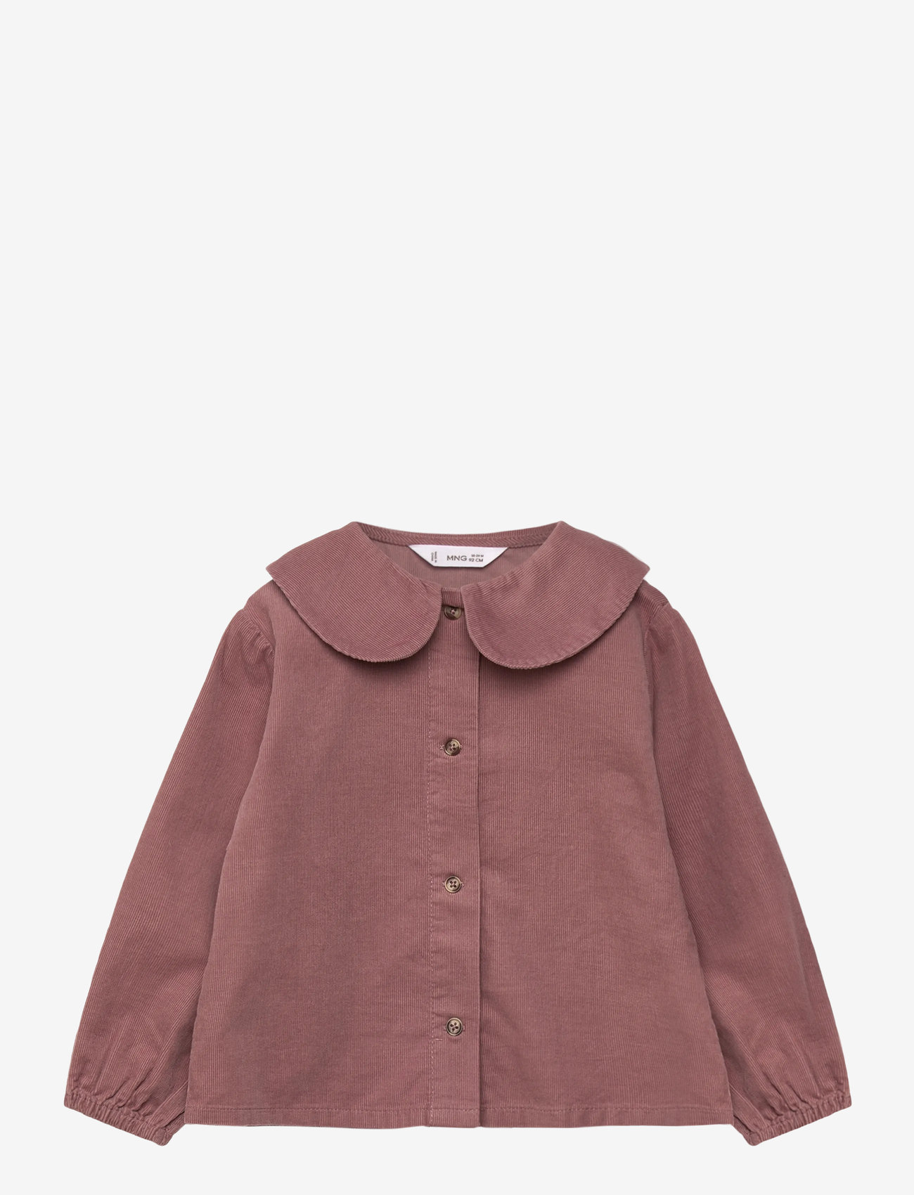 Mango - Corduroy blouse with baby collar - die niedrigsten preise - pink - 0