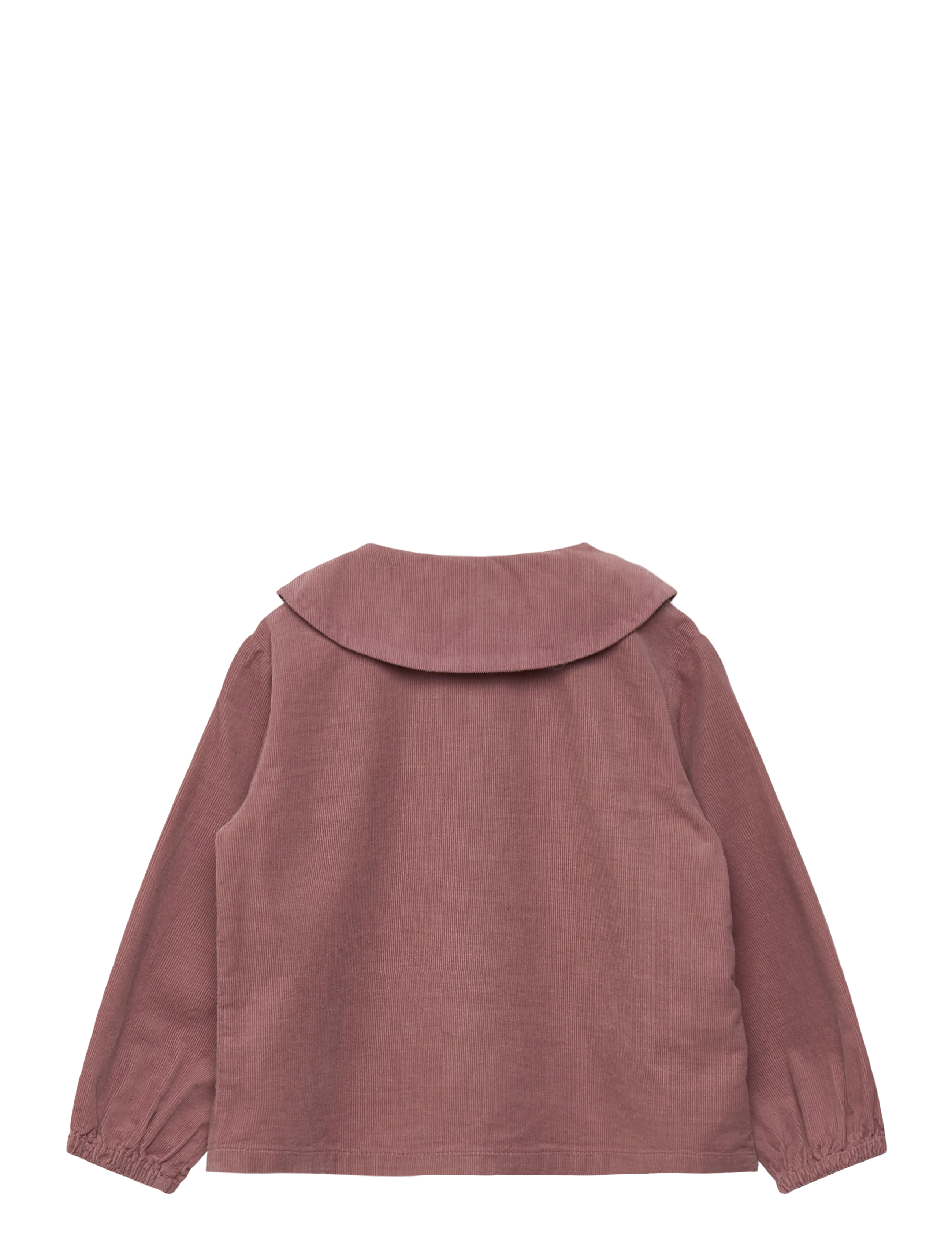 Mango - Corduroy blouse with baby collar - pink - 2