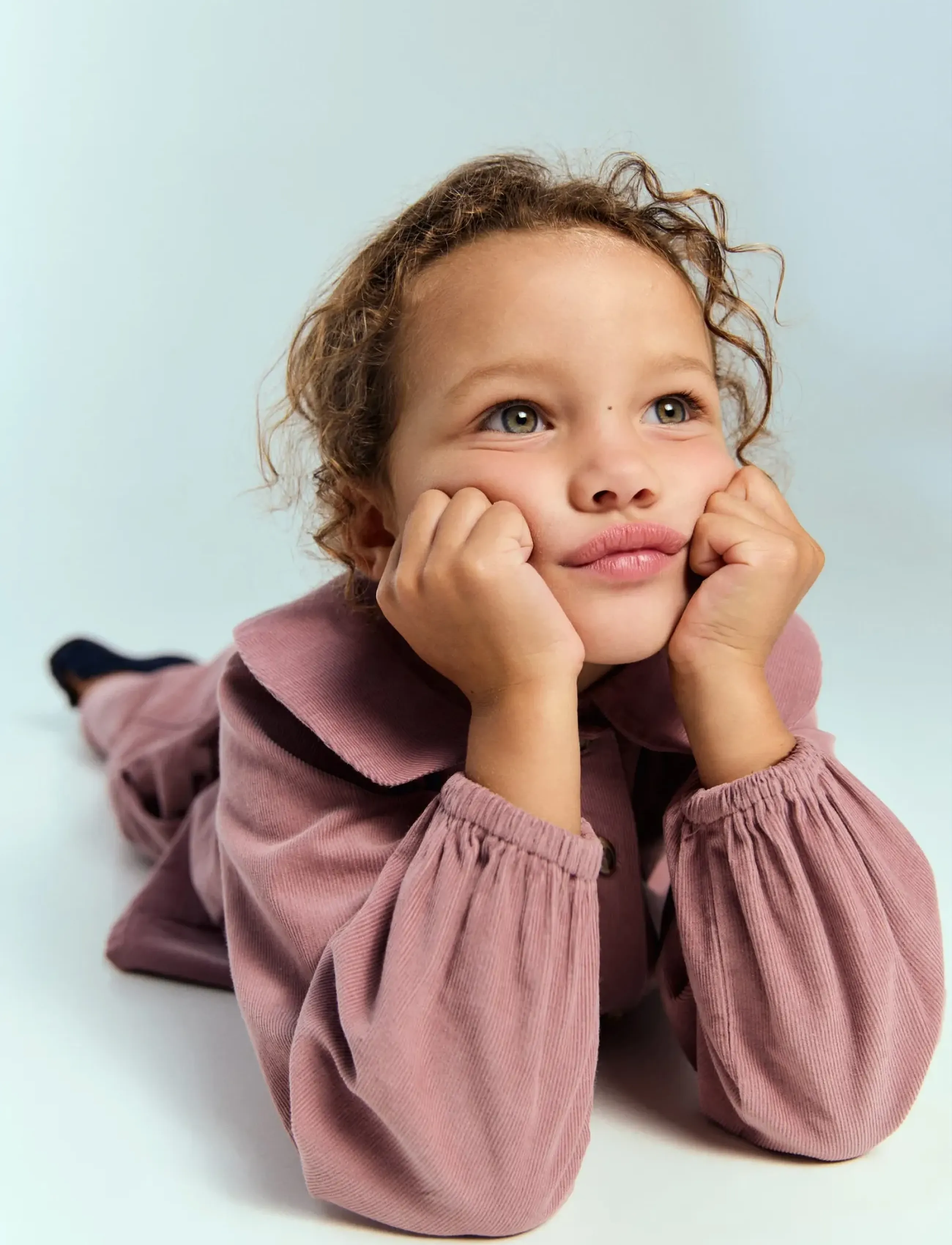 Mango Corduroy blouse with baby collar - Mango - PINK / pink/rose