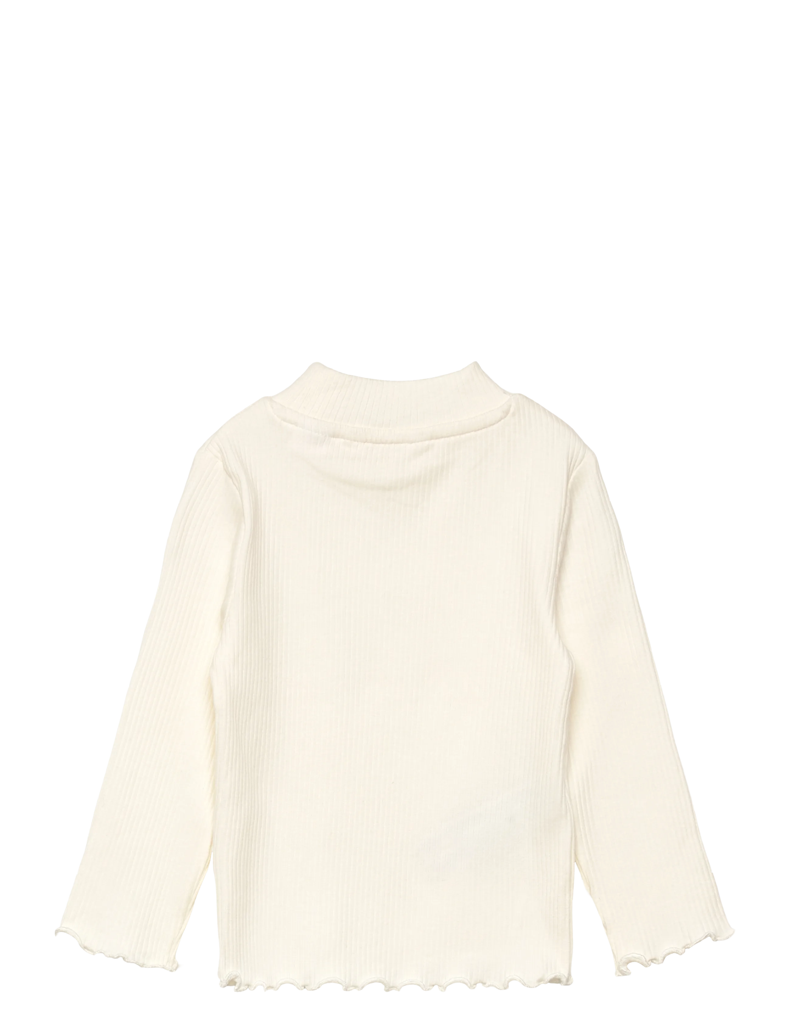 Mango - Ribbed high neck t-shirt - langärmelige - natural white - 1