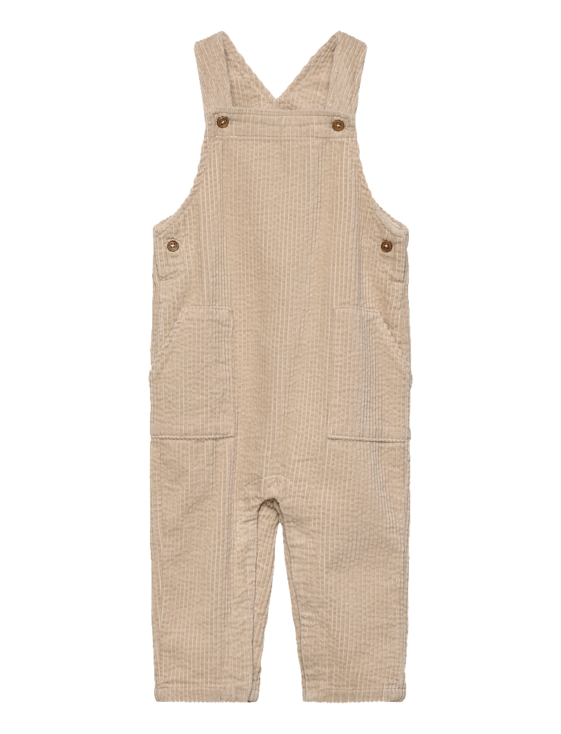 Mango - Long corduroy dungarees - henkselihousut - lt pastel brown - 0