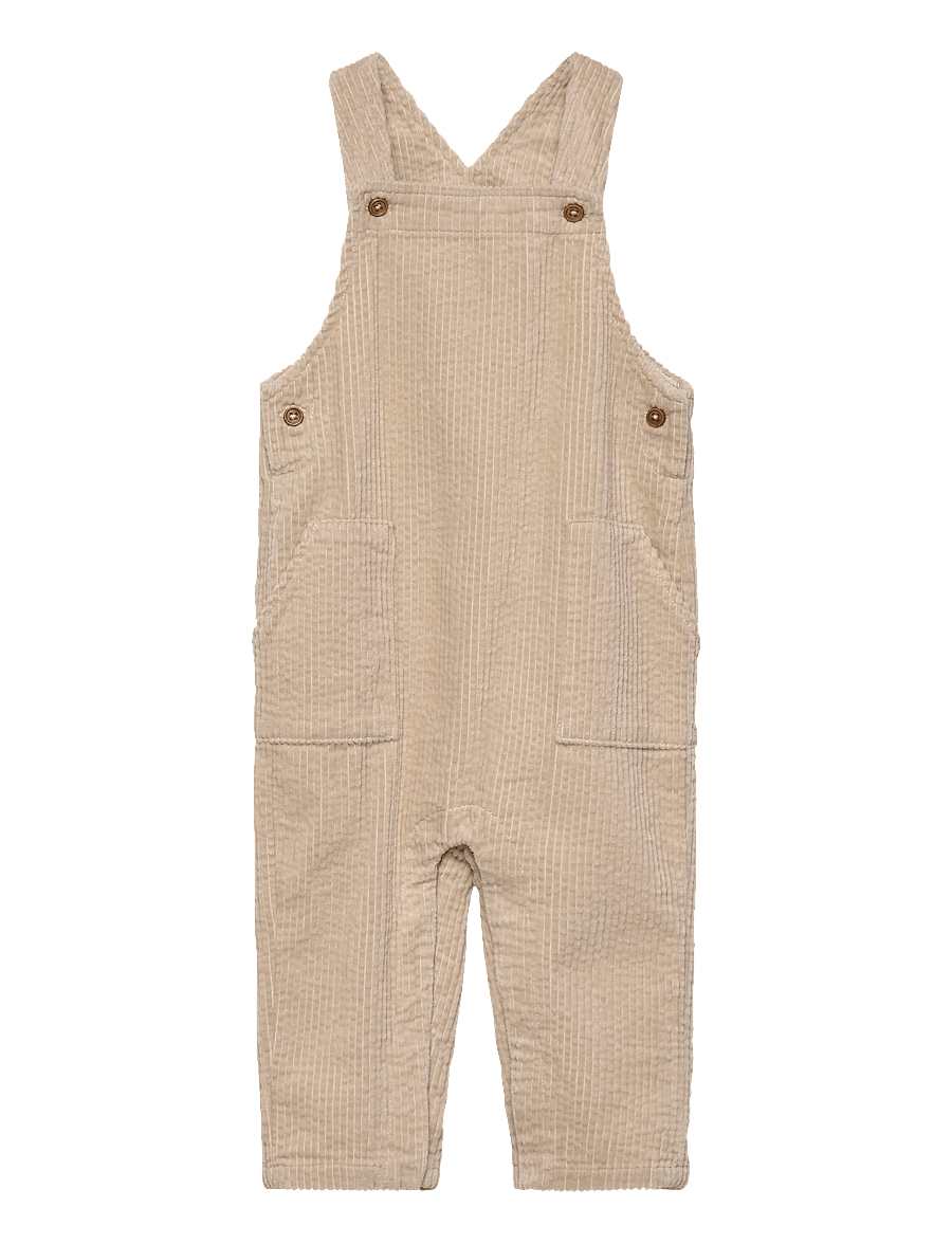 Mango - Long corduroy dungarees - overalls - lt pastel brown - 0