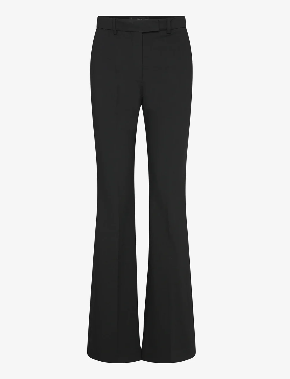 Mango - Mid-rise flare trousers - flare bukser - black - 0