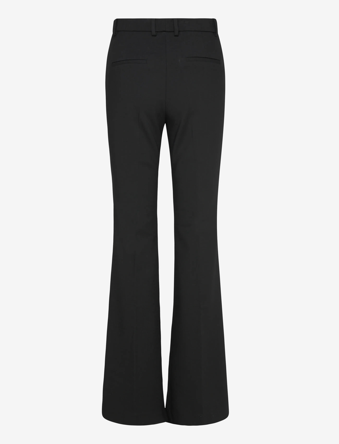 Mango - Mid-rise flare trousers - byxor - black - 1