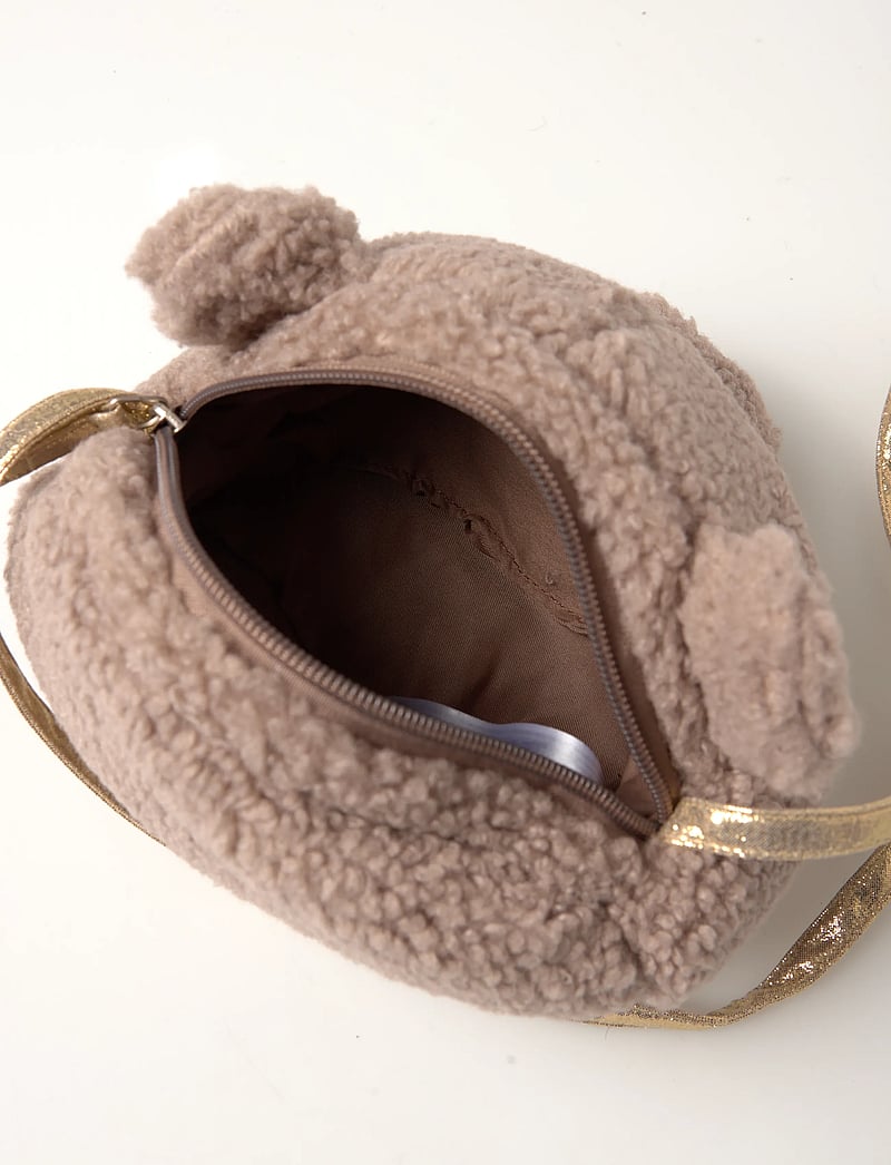 Mango - Teddy bear shearling-effect bag - schultertaschen - medium brown - 4