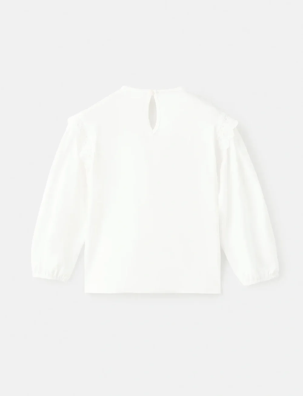 Mango - Openwork details T-shirt - langärmlige hemden - natural white - 2