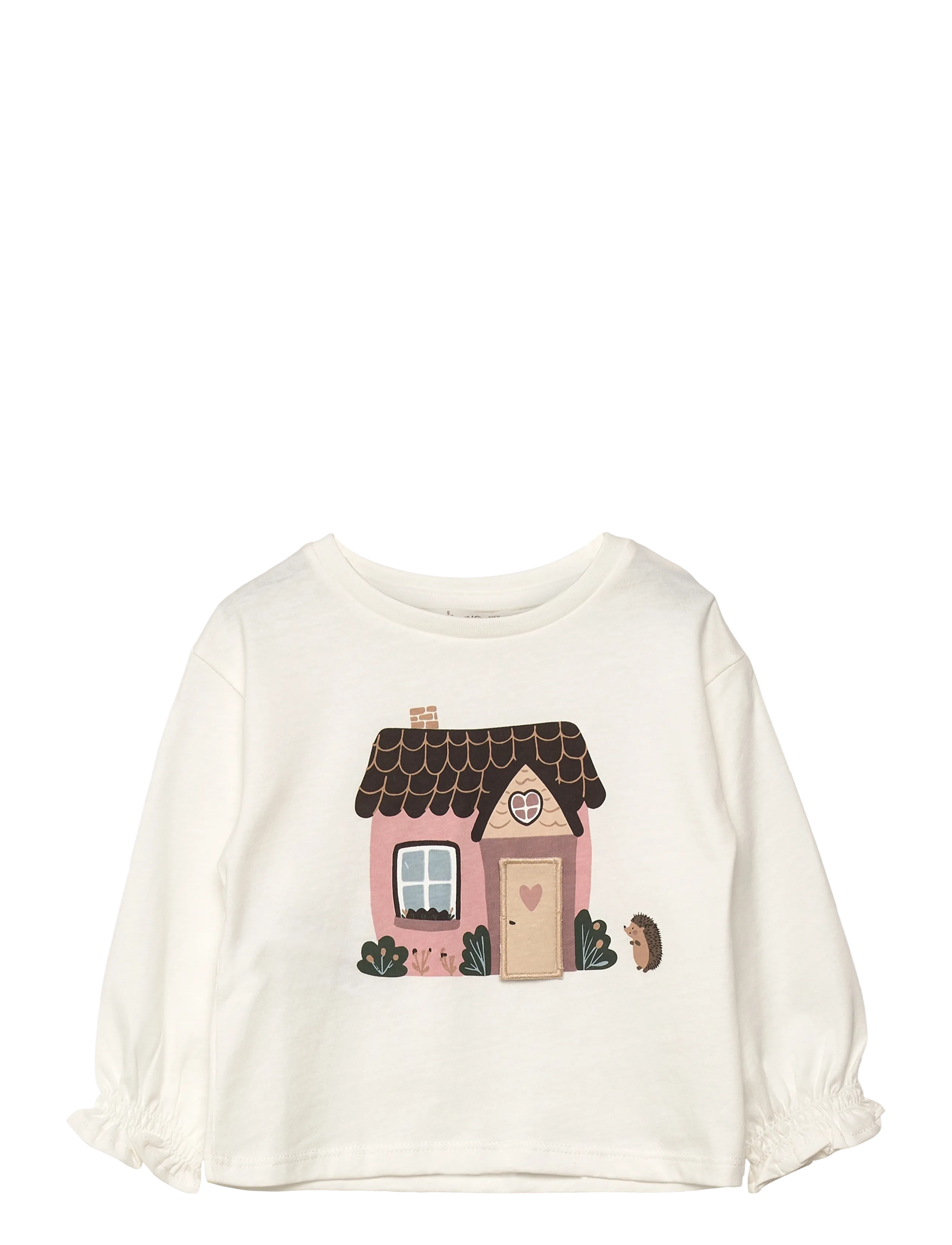 Printed cotton-blend t-shirt - NATURAL WHITE