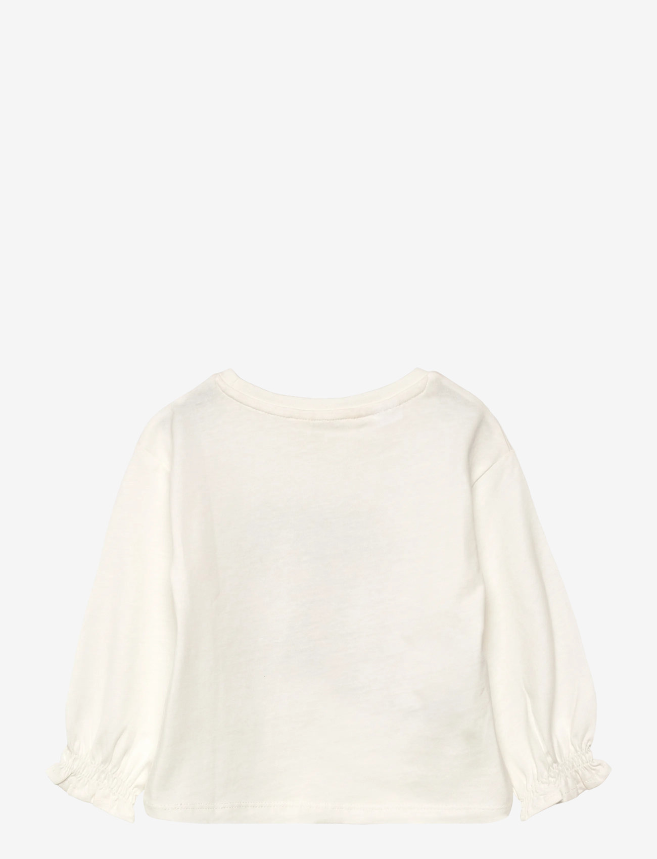 Mango - Printed cotton-blend t-shirt - langärmelig - natural white - 1