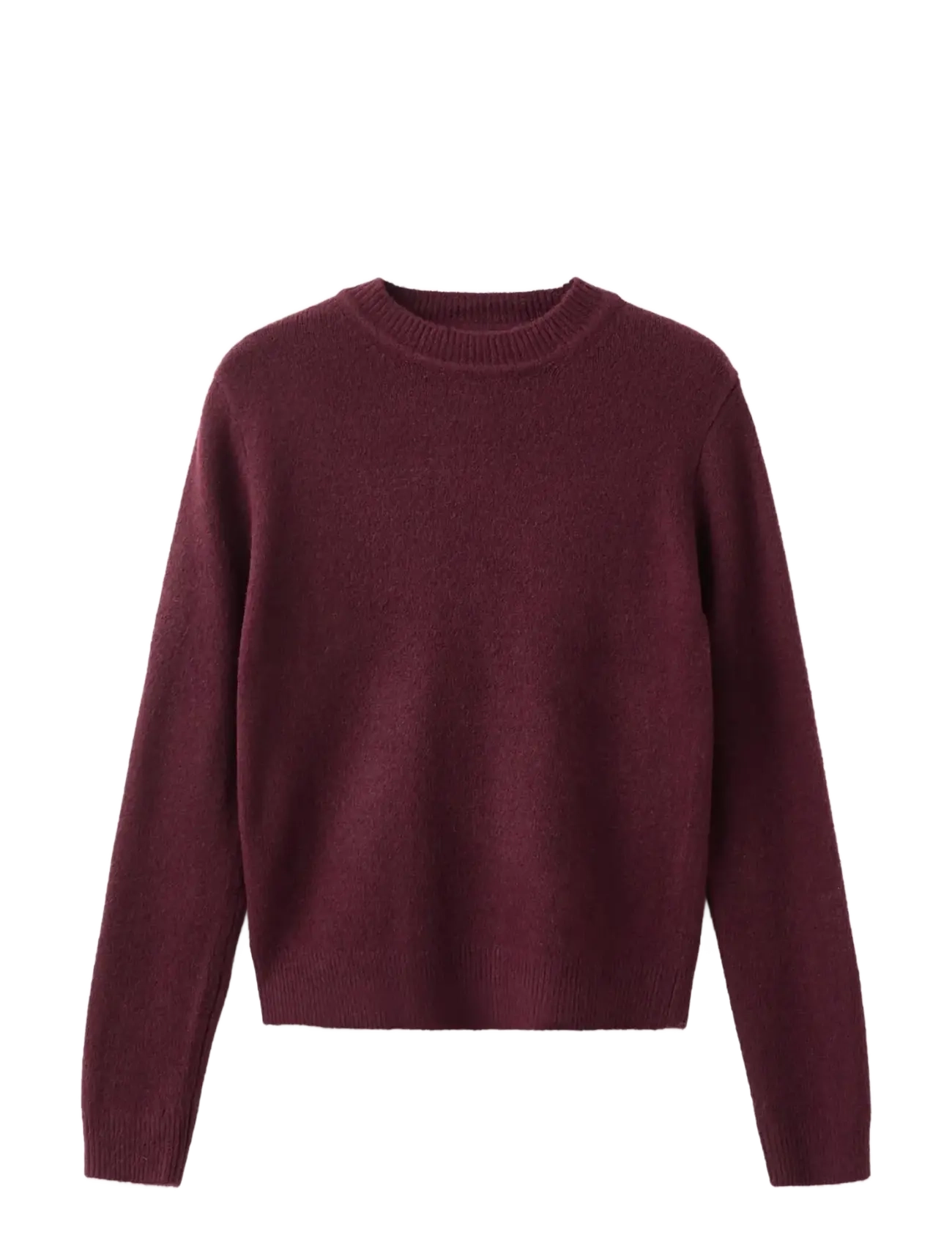 MANGO Medium-Knit Pullover Burgundy - XL - Damen