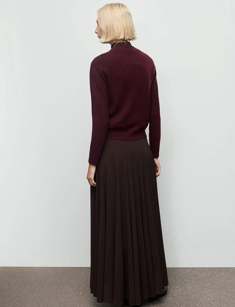 Mango - Medium-knit sweater - pullover - dark red - 2