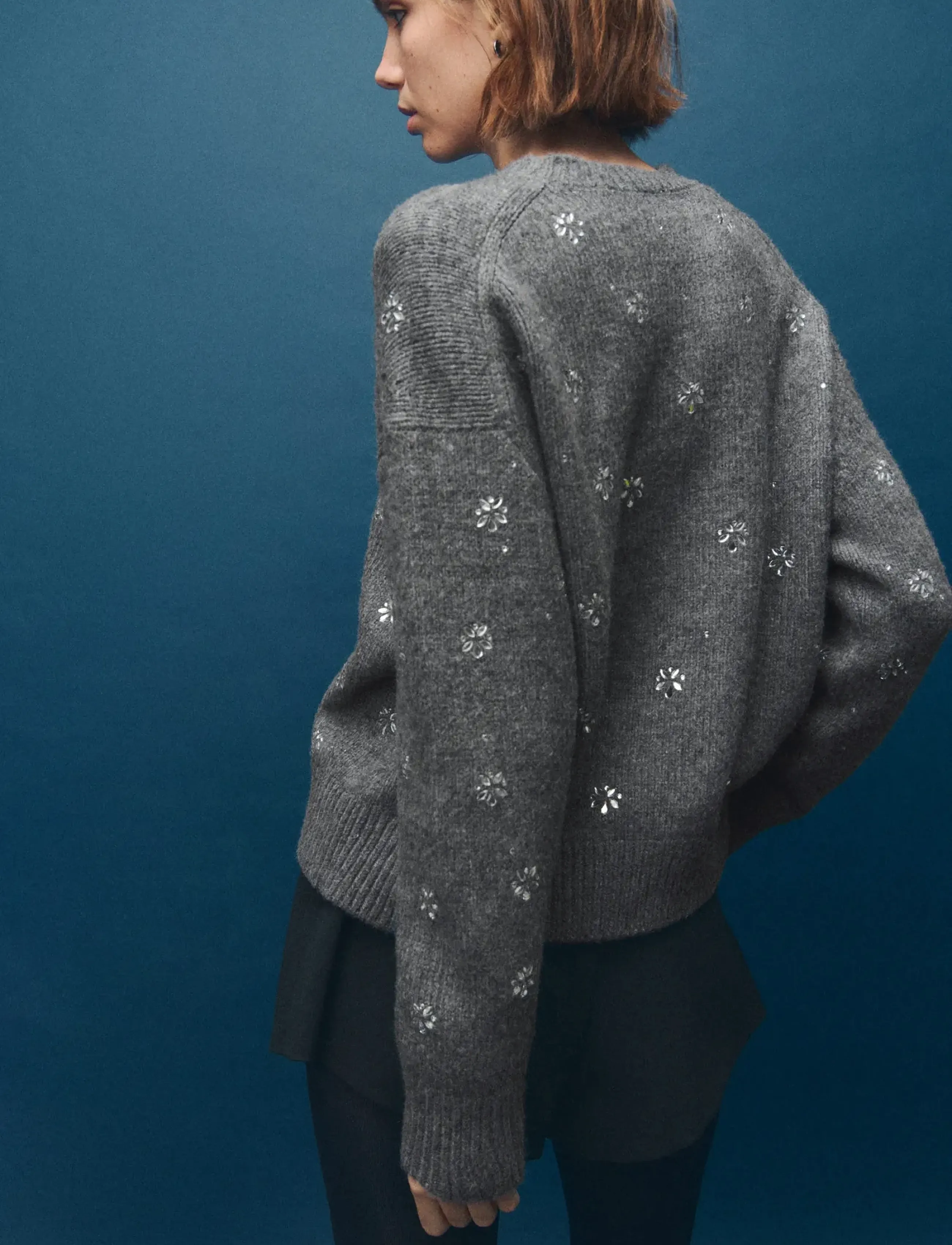 Crystal Detail Sweatshirt 2
