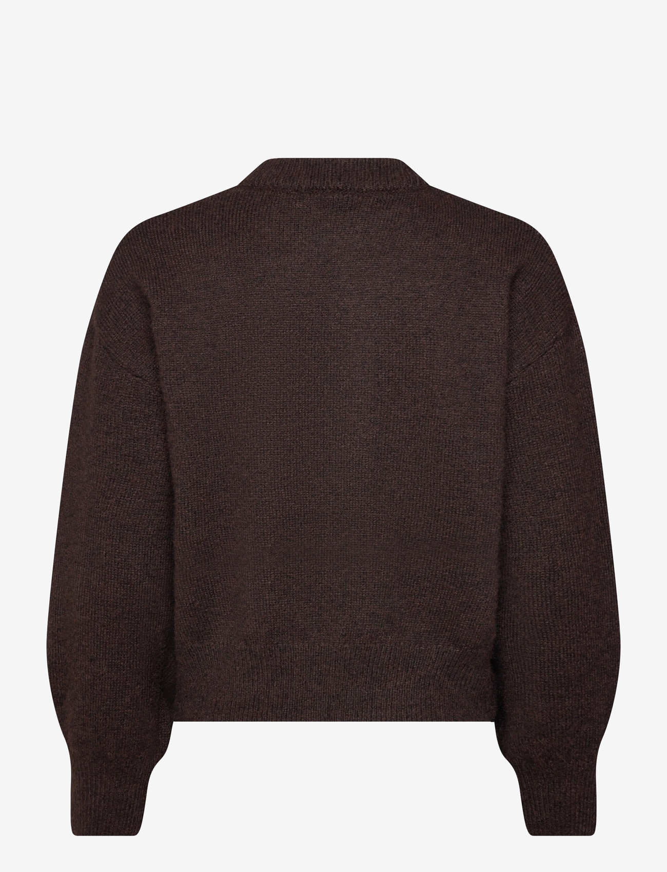 Mango - Oversize knit sweater - efterårstøj - dark brown - 1