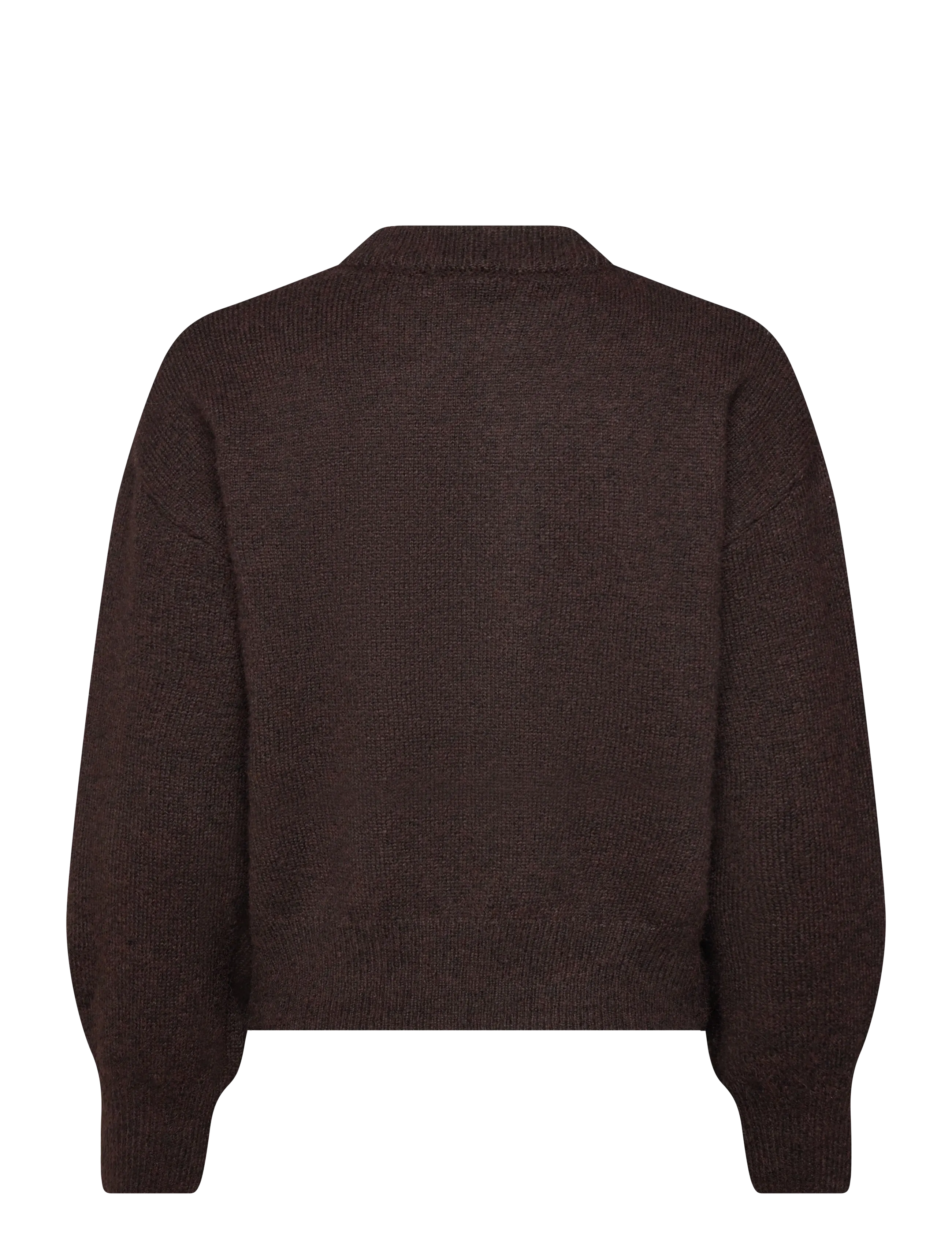 Mango - Oversize knit sweater - jumpers - dark brown - 2