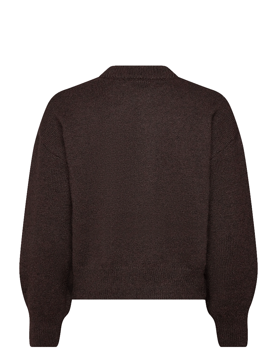 Mango - Oversize knit sweater - stickade tröjor - dark brown - 2