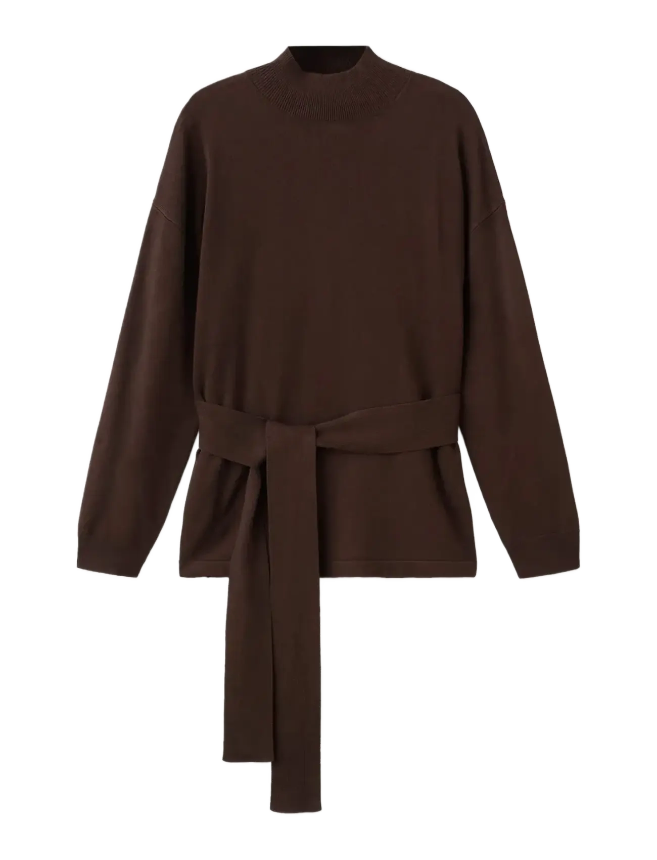 Mango Knot detail sweater - Kläder - DARK BROWN / brown