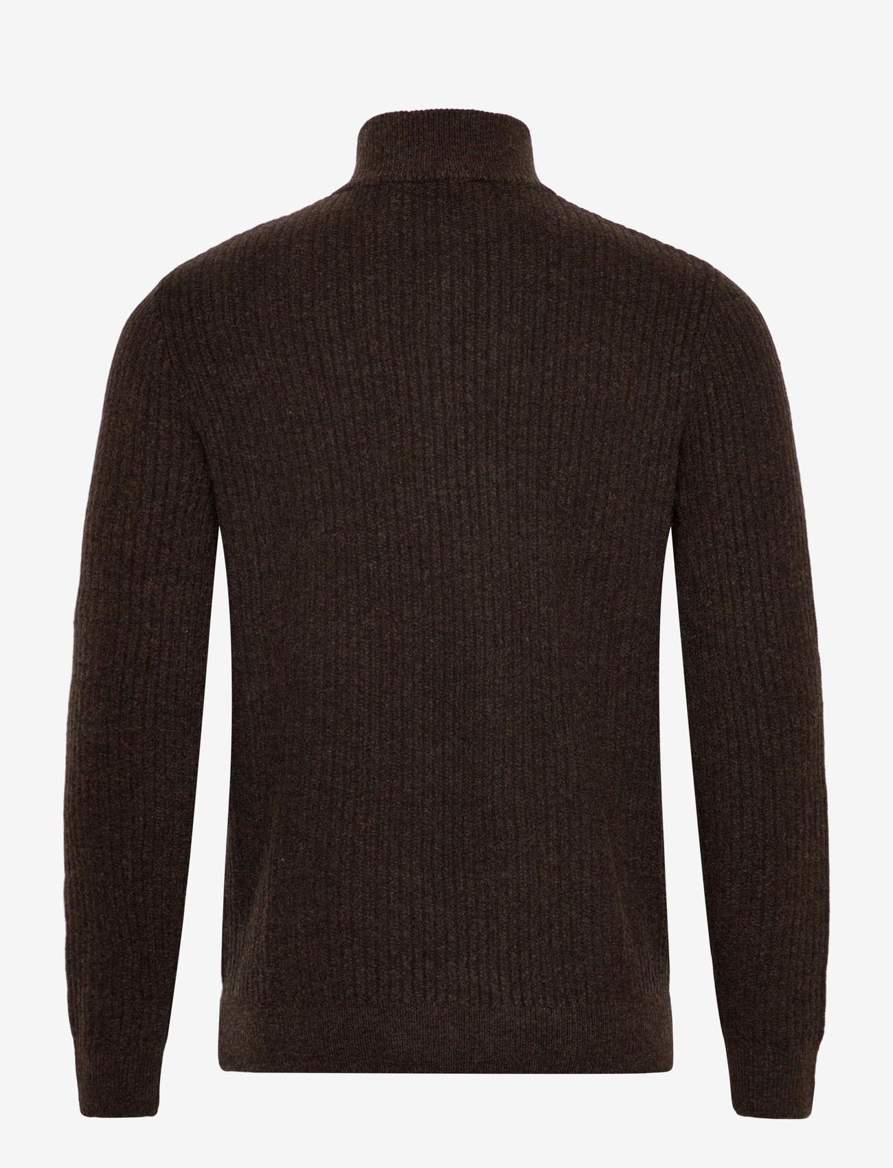 Mango - Ribbed sweater with zip neck - halfzip strik - brown - 2