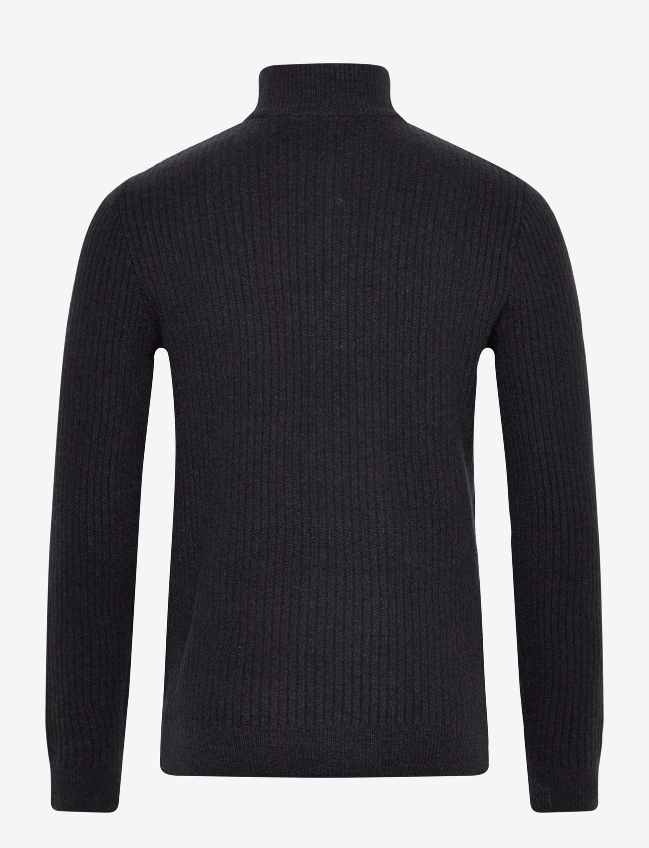 Mango - Ribbed sweater with zip neck - efterårstøj - medium blue - 1