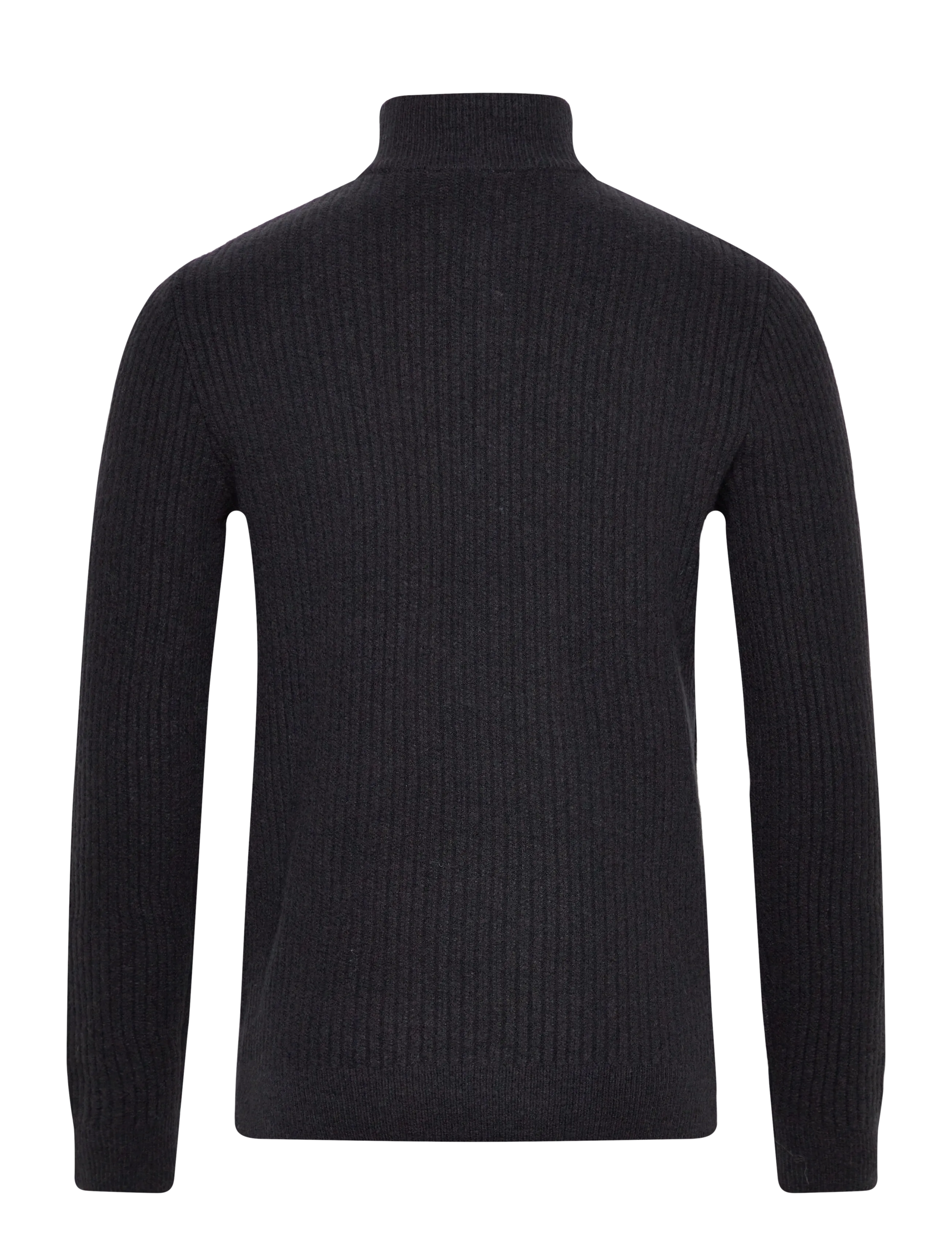 Mango - Ribbed sweater with zip neck - rollkragen - medium blue - 2