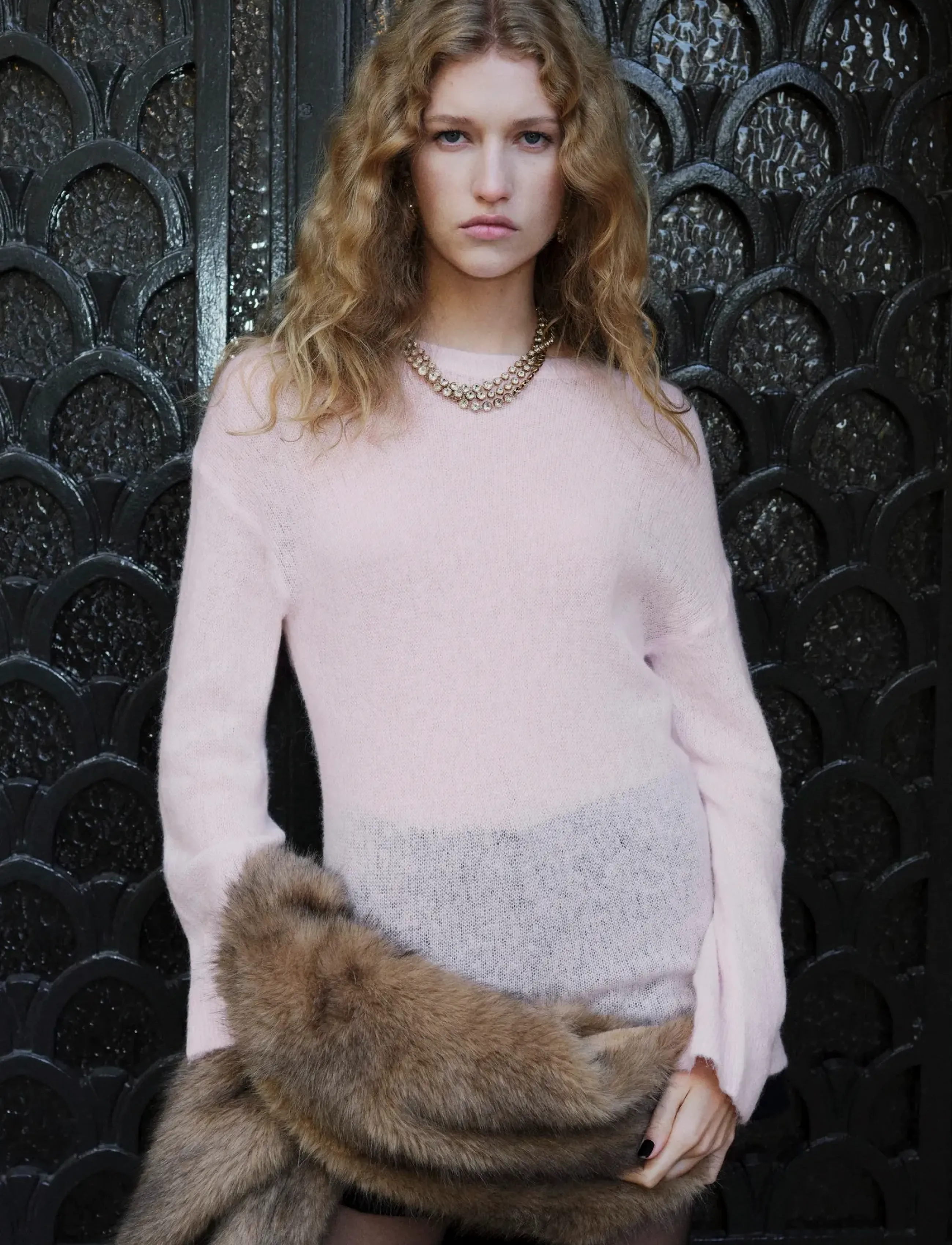 Mango Wool and alpaca-blend sweater - Mango - LT-PASTEL PINK / pink/rose