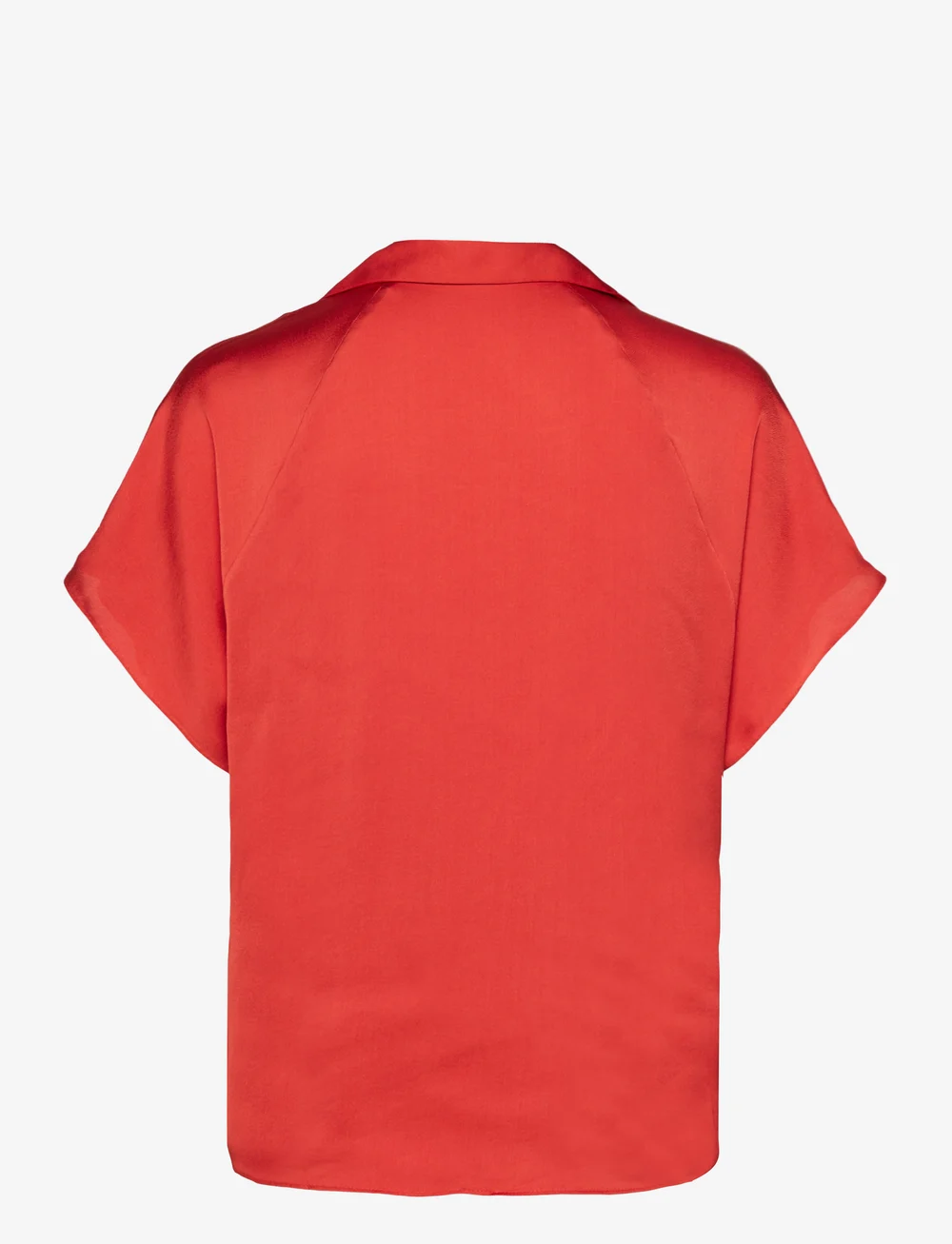 Mango - Short sleeve fluid shirt - kortærmede skjorter - red - 2