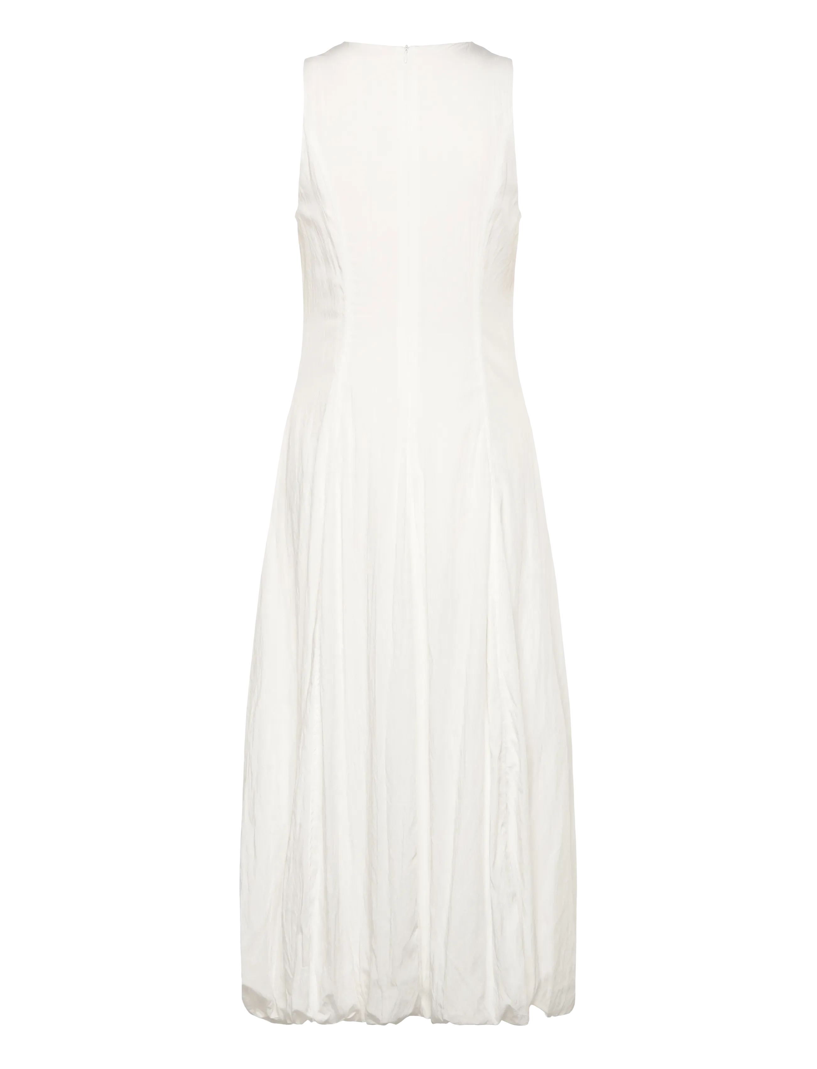 Mango - Long balloon dress - white - 2