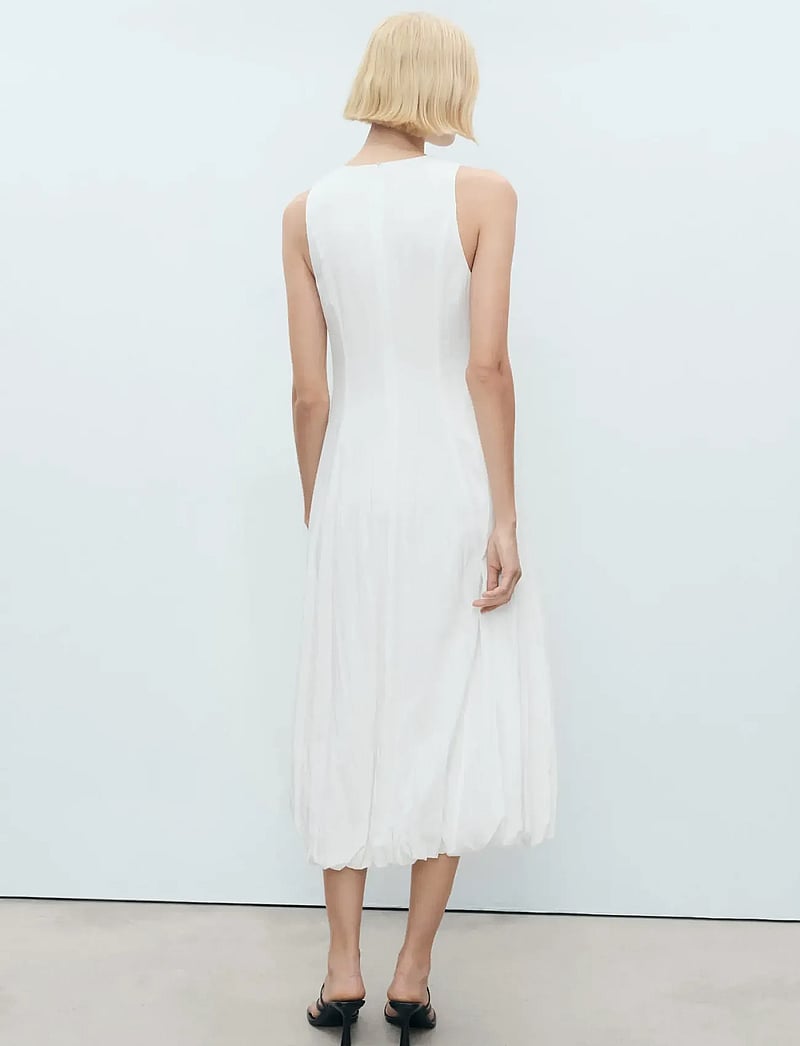 Mango - Long balloon dress - konfirmation - white - 3