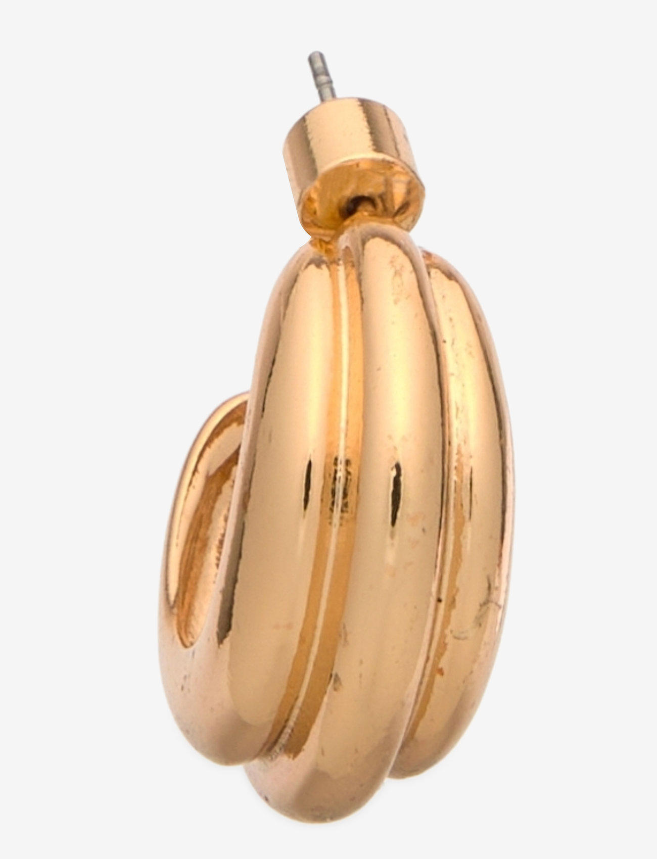 Mango - Embossed hoop earrings - studs örhängen - gold - 2