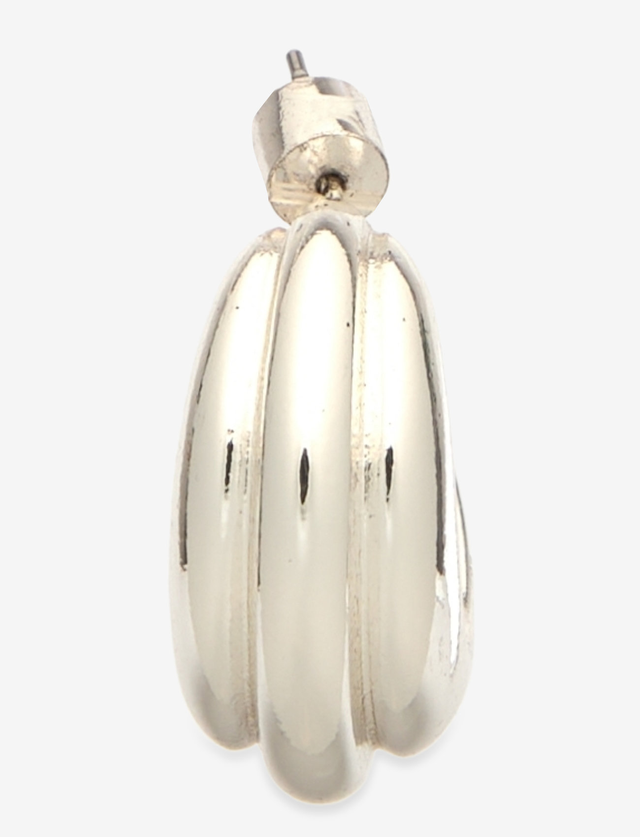 Mango - Embossed hoop earrings - ohrstecker - silver - 1