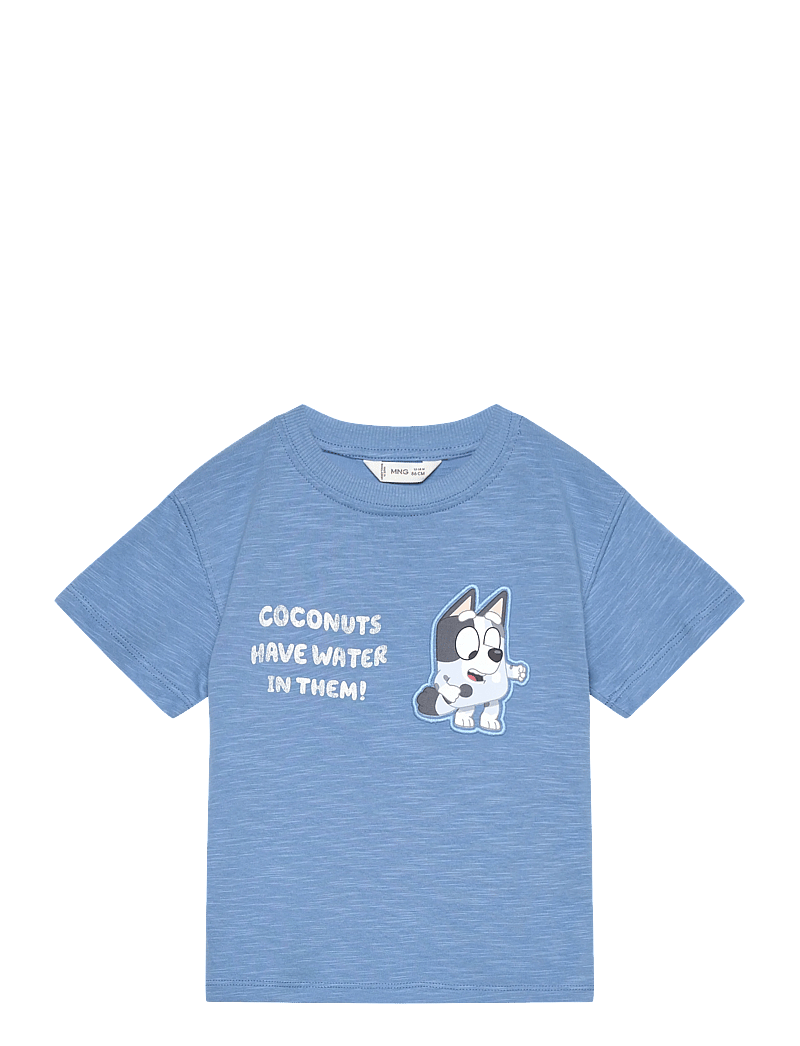 Mango - Bluey printed t-shirt - kortärmade t-shirts - medium blue - 0