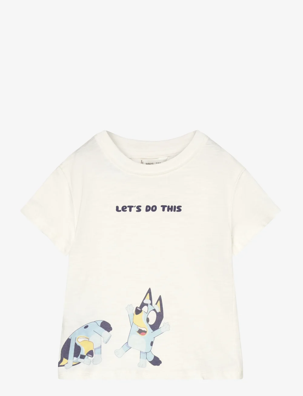 Mango - Bluey printed t-shirt - kurzärmlige hemden - natural white - 0