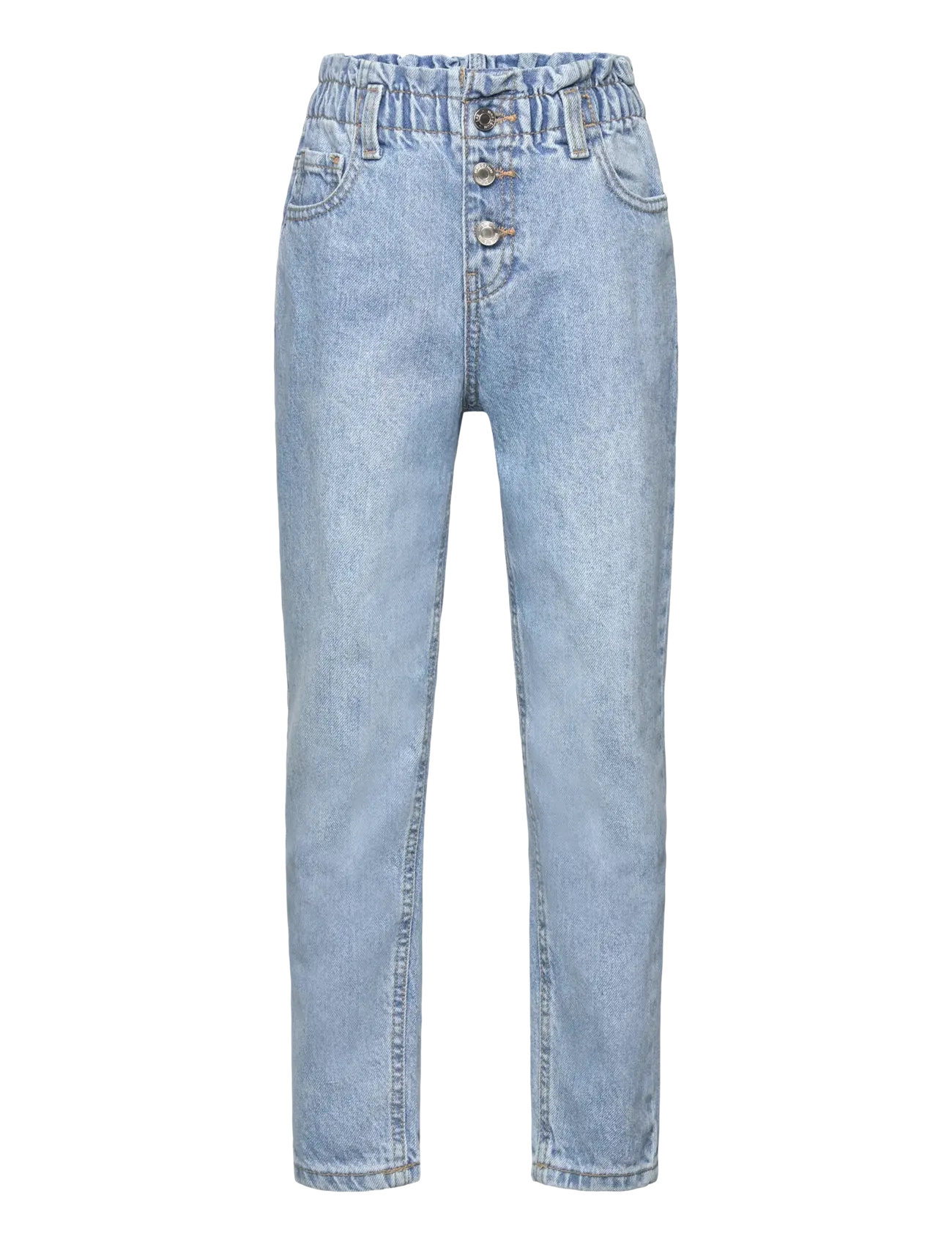 Mango Paperbag Jeans, 152, Blue, Jeans > Almindelige Jeans, Børn