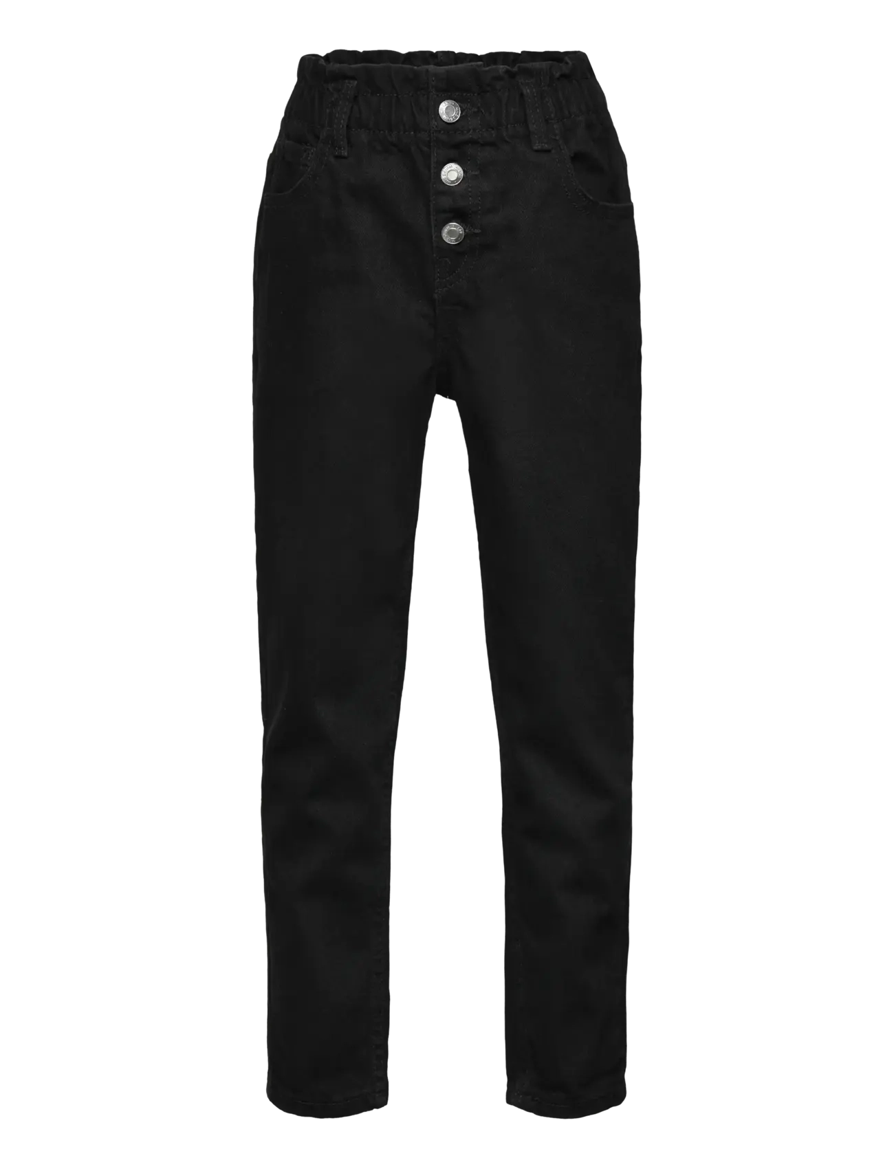 Mango Paperbag jeans - Jeans - OPEN GREY / black