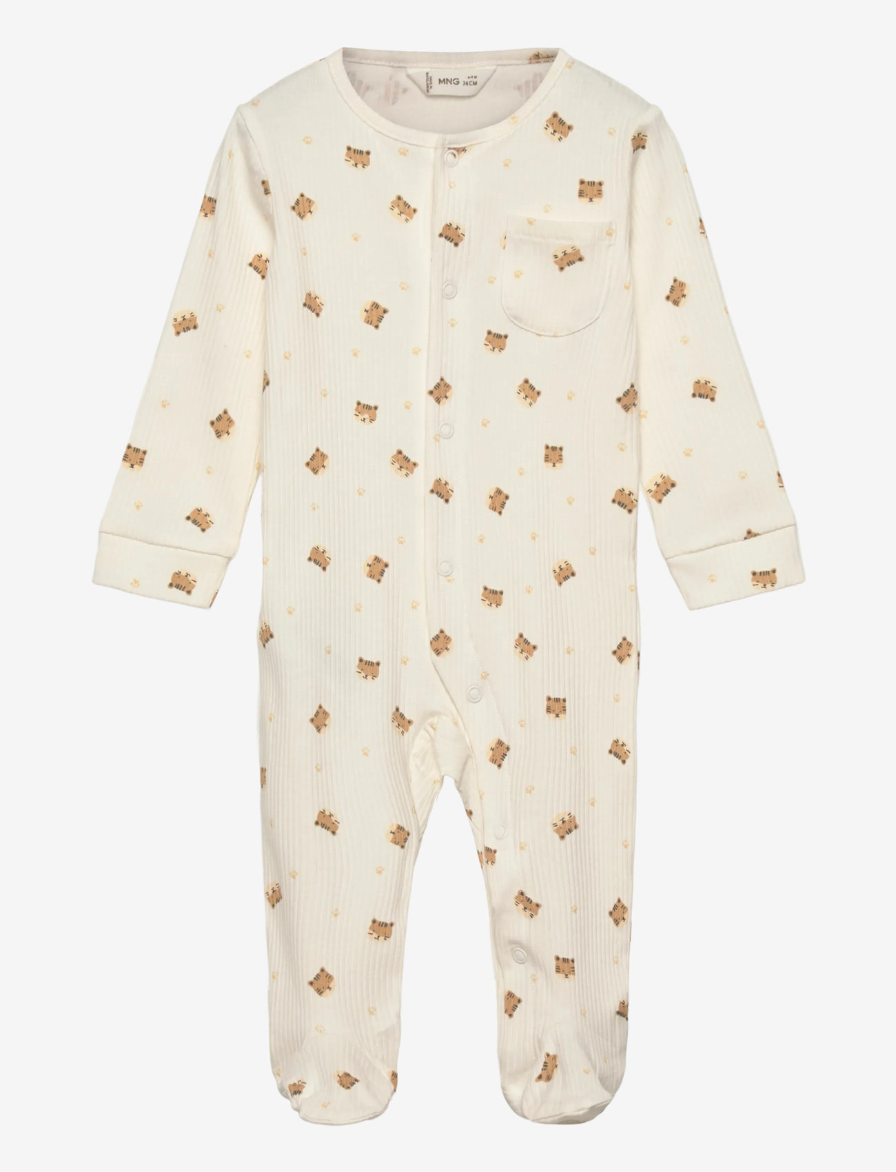 Mango - Printed long pyjamas - die niedrigsten preise - lt pastel brown - 0