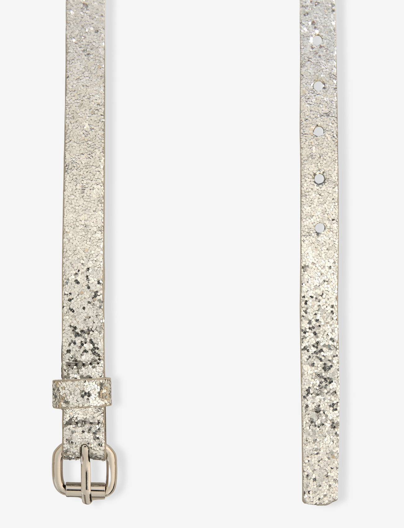 Mango - Glitter belt - silver - 1