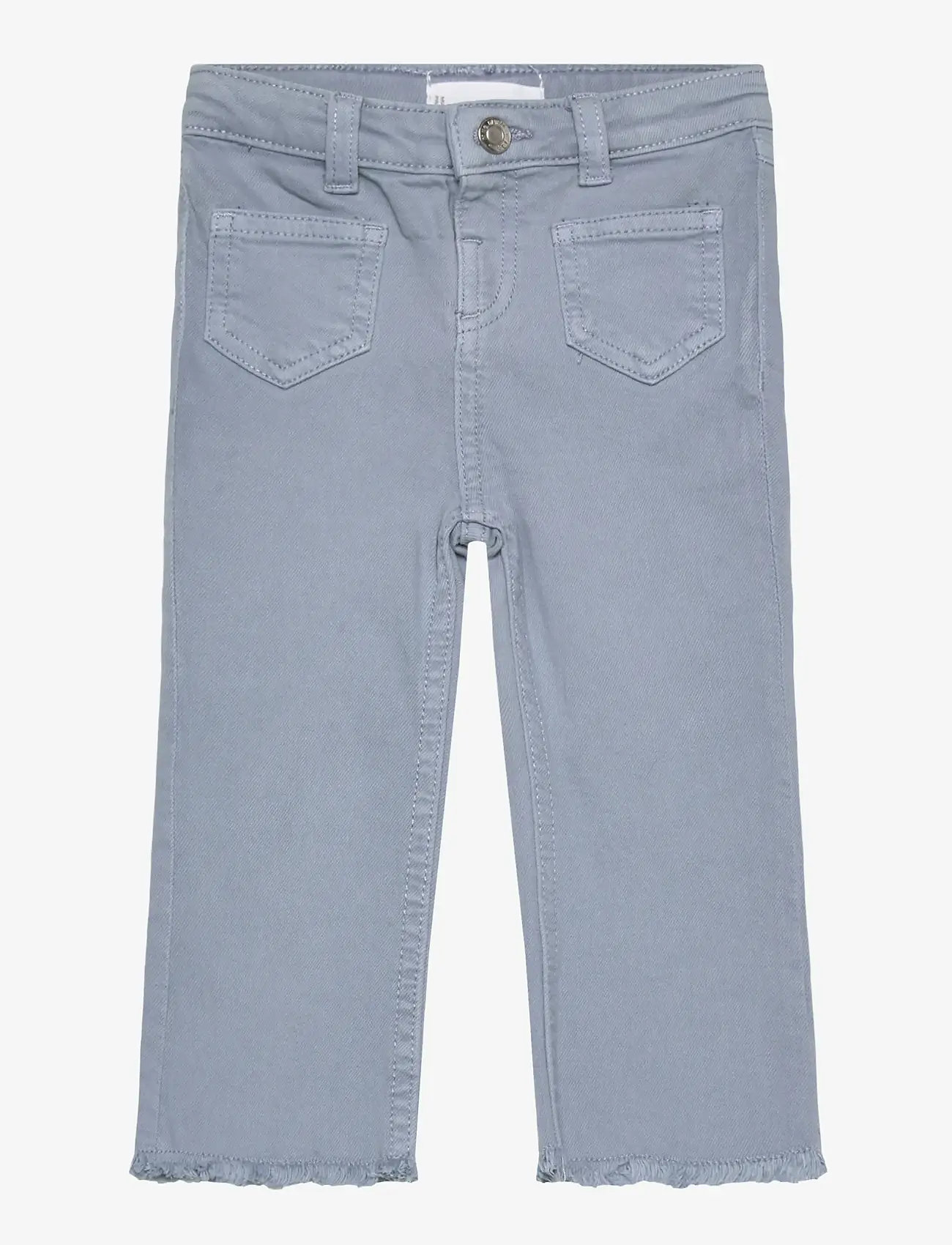 Mango - Frayed low-rise skinny jeans - loose jeans - medium blue - 0