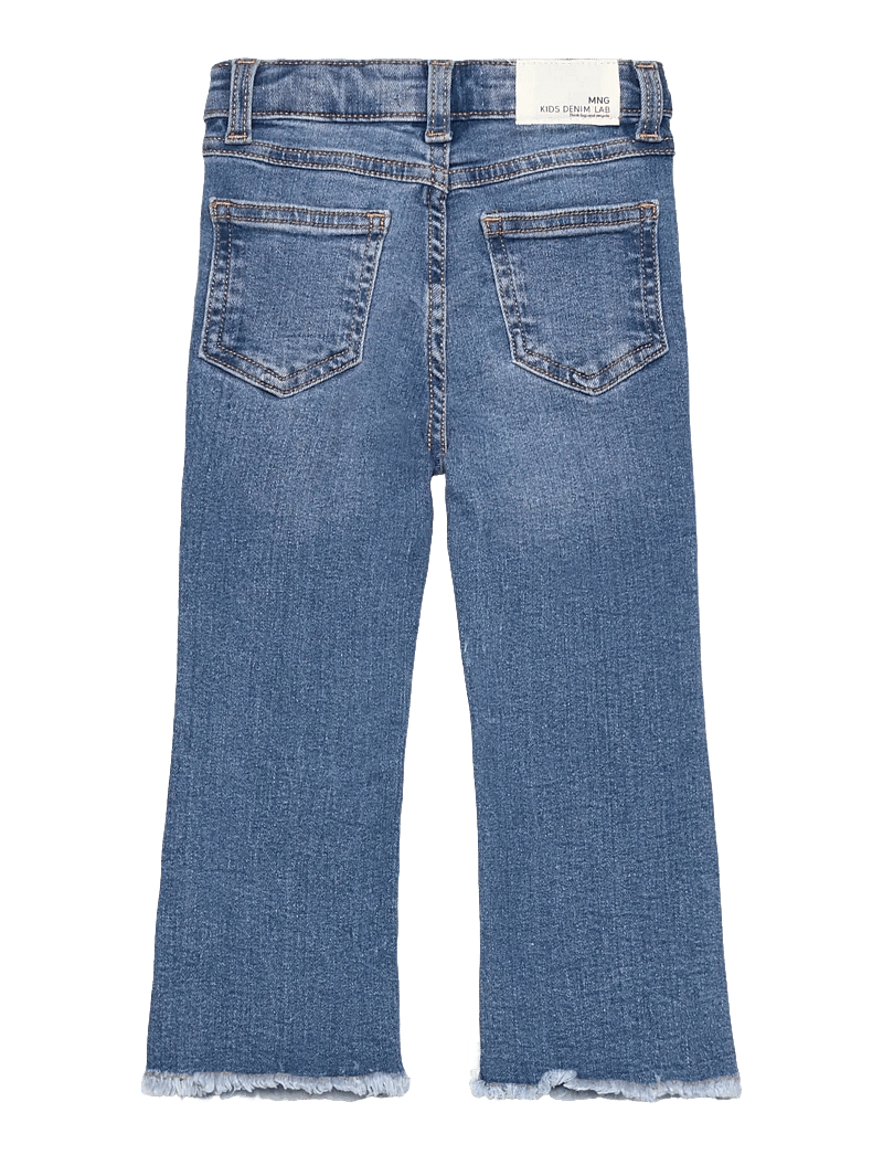 Mango - Frayed low-rise skinny jeans - loose jeans - open blue - 2