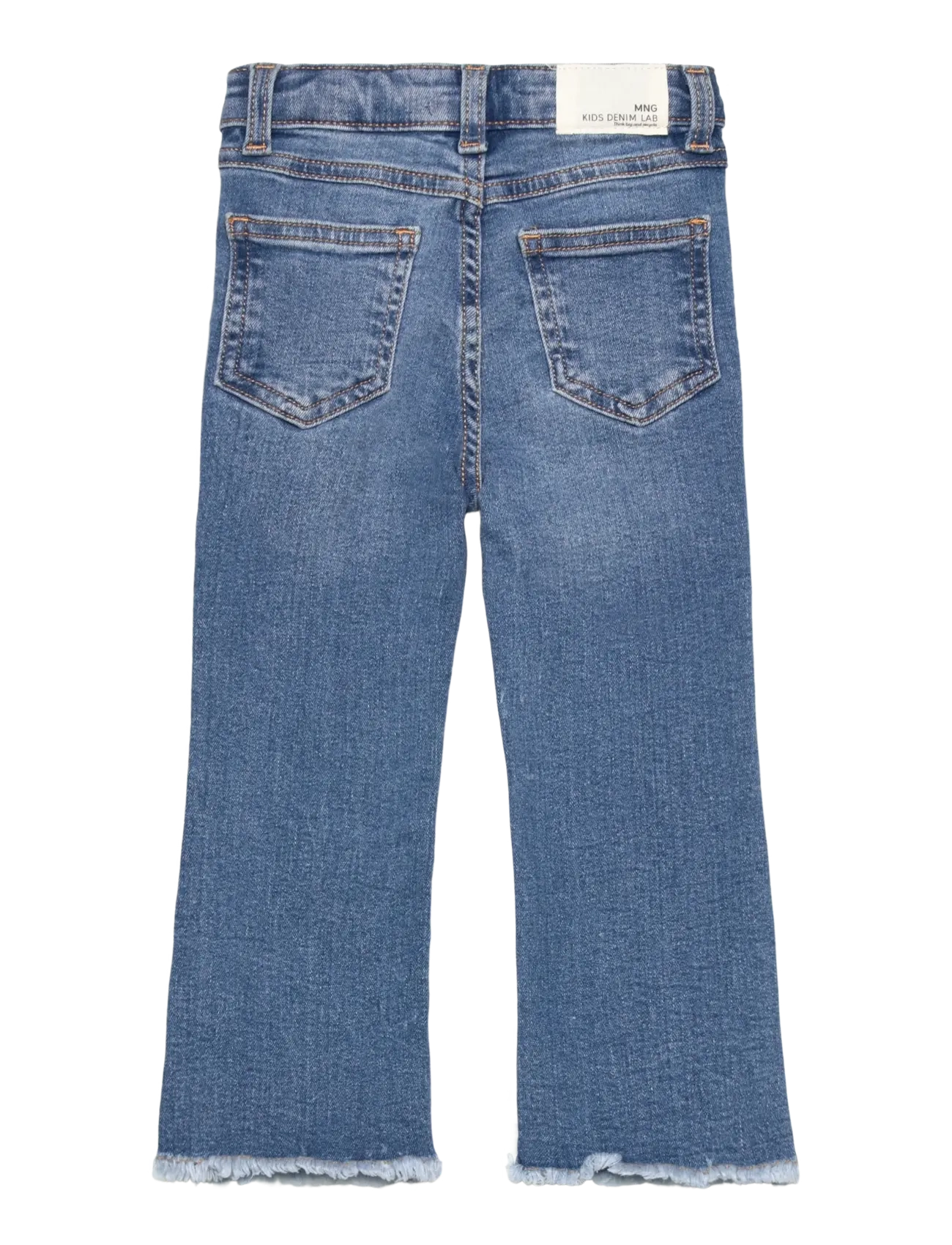 Mango - Frayed low-rise skinny jeans - loose jeans - open blue - 2